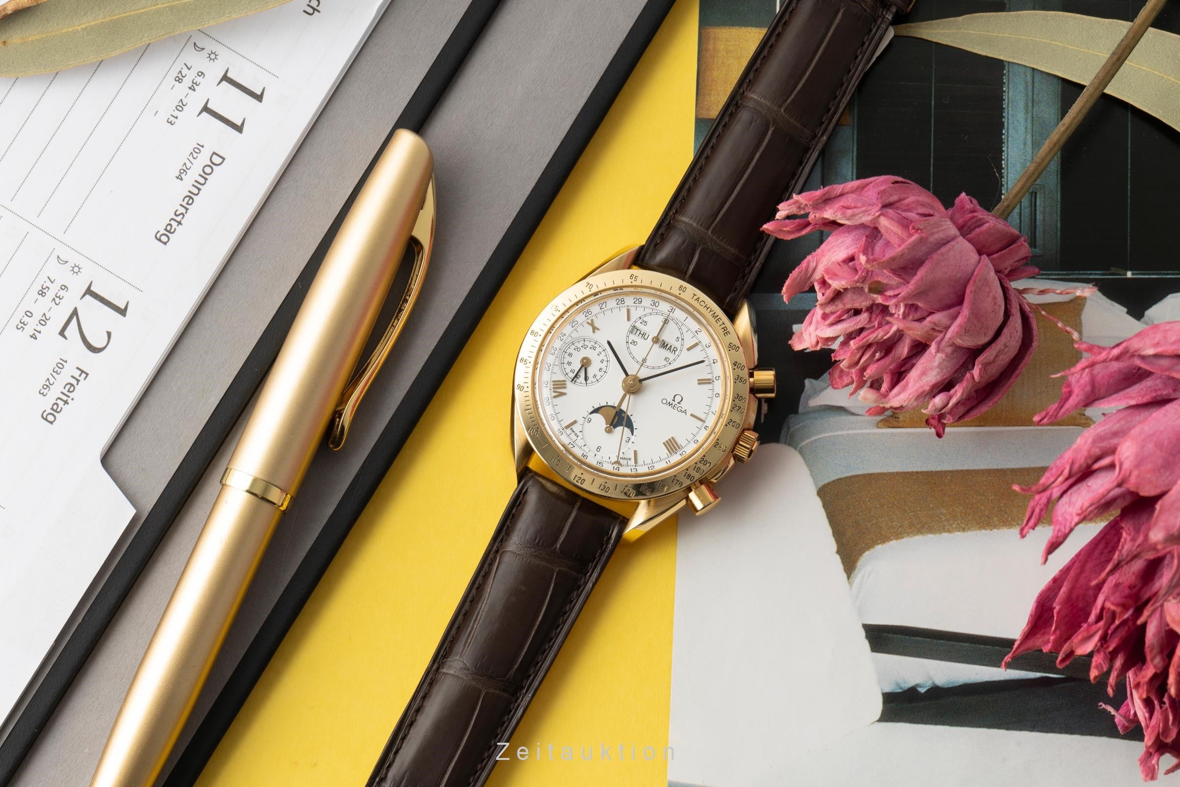 Omega Speedmaster cronografo oro 18 ct automatismo orologio da uomo 3131.20, BA 175.0034 LP: 21300EUR  [2400627]