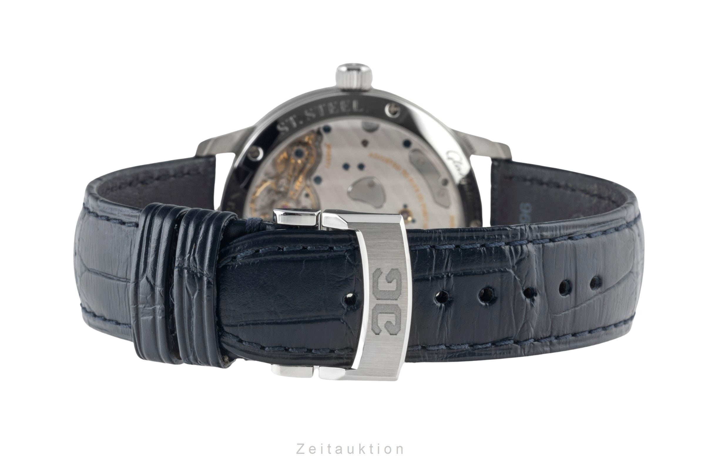 Glashütte PanoReserve Stahl Handaufzug Ref. 1-65-01-26-12-35 NP: 11800,- € [2400637]