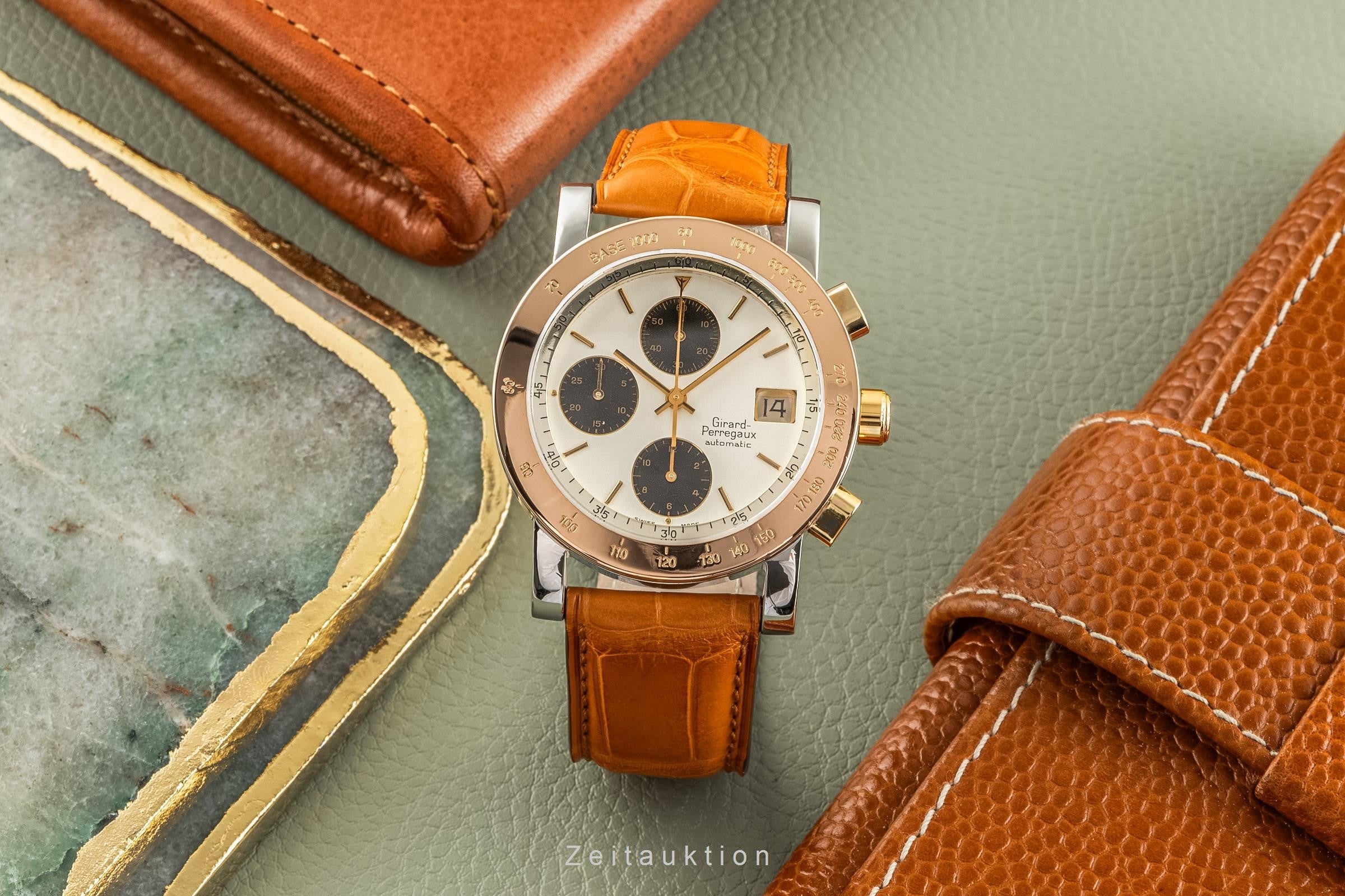 Girard Perregaux 7000 chronograph steel / gold automatic men's watch 7000 GBM  [2400650]