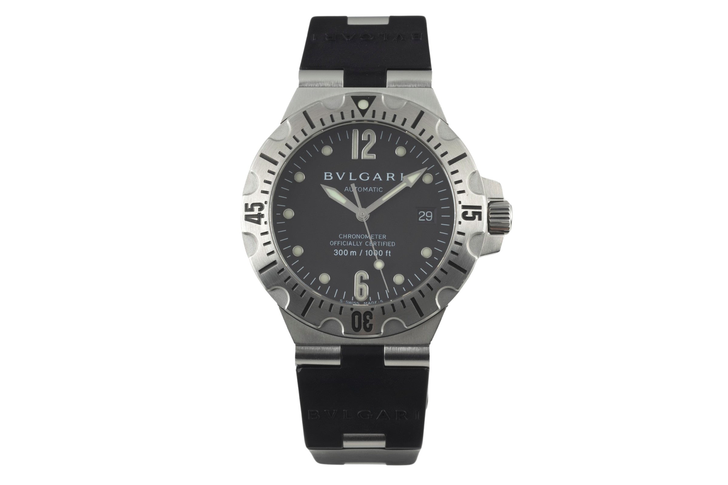 Bvlgari Diagono acciaio automatismo orologio da uomo SD 40 S  [2400676]