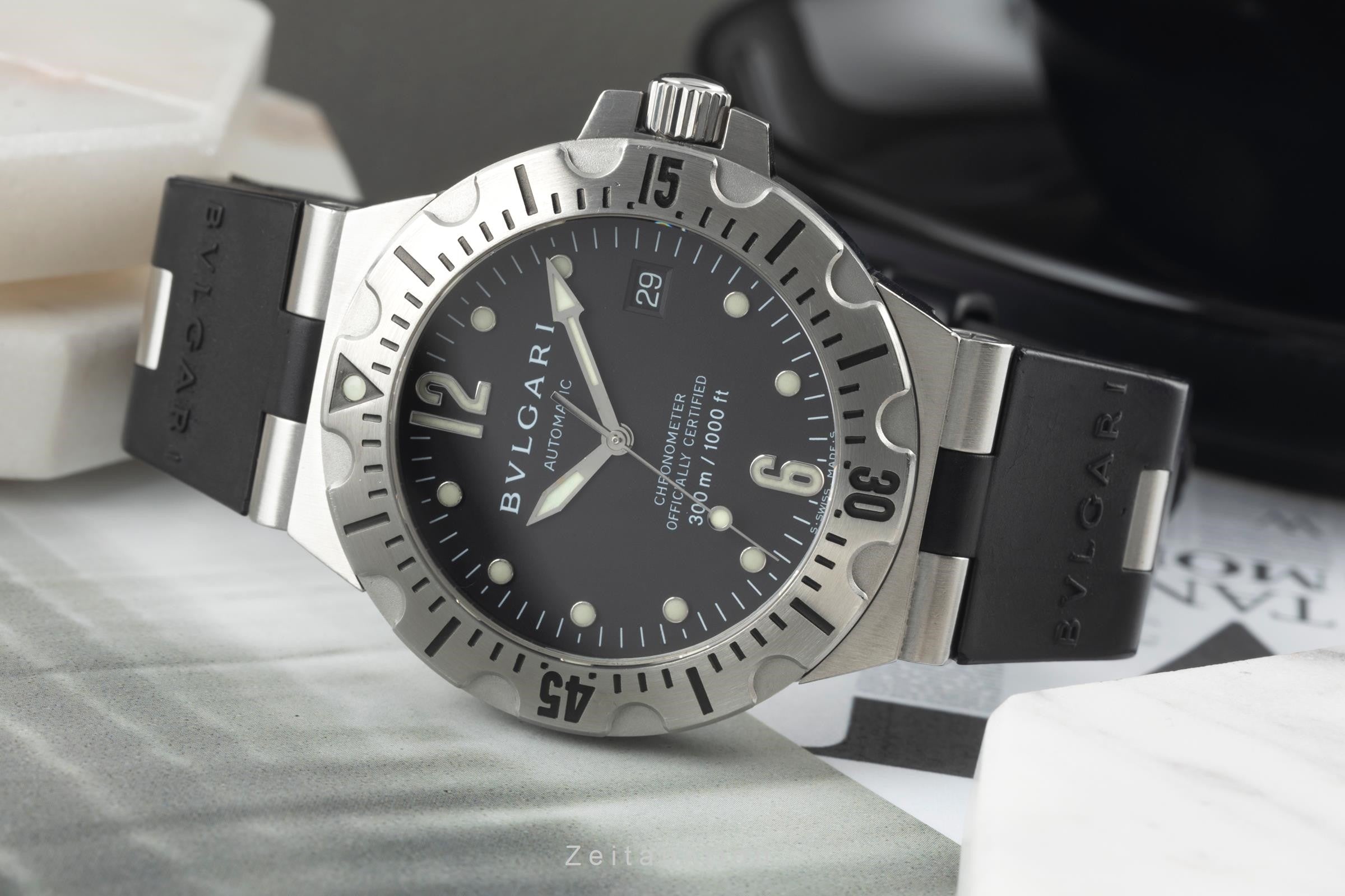 Bvlgari Diagono acciaio automatismo orologio da uomo SD 40 S  [2400676]