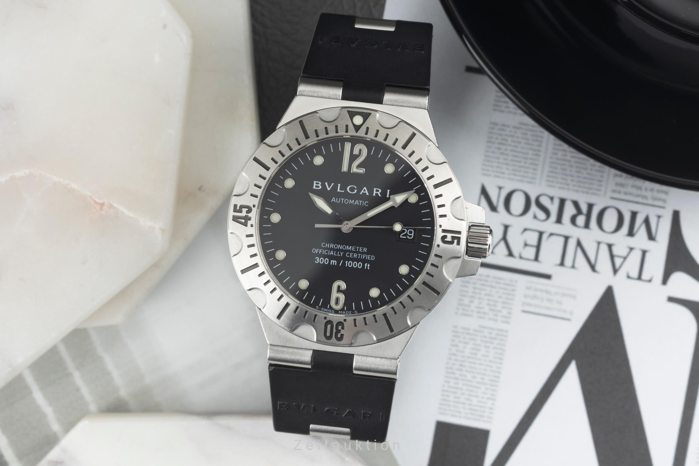 Bvlgari Diagono acciaio automatismo orologio da uomo SD 40 S  [2400676]