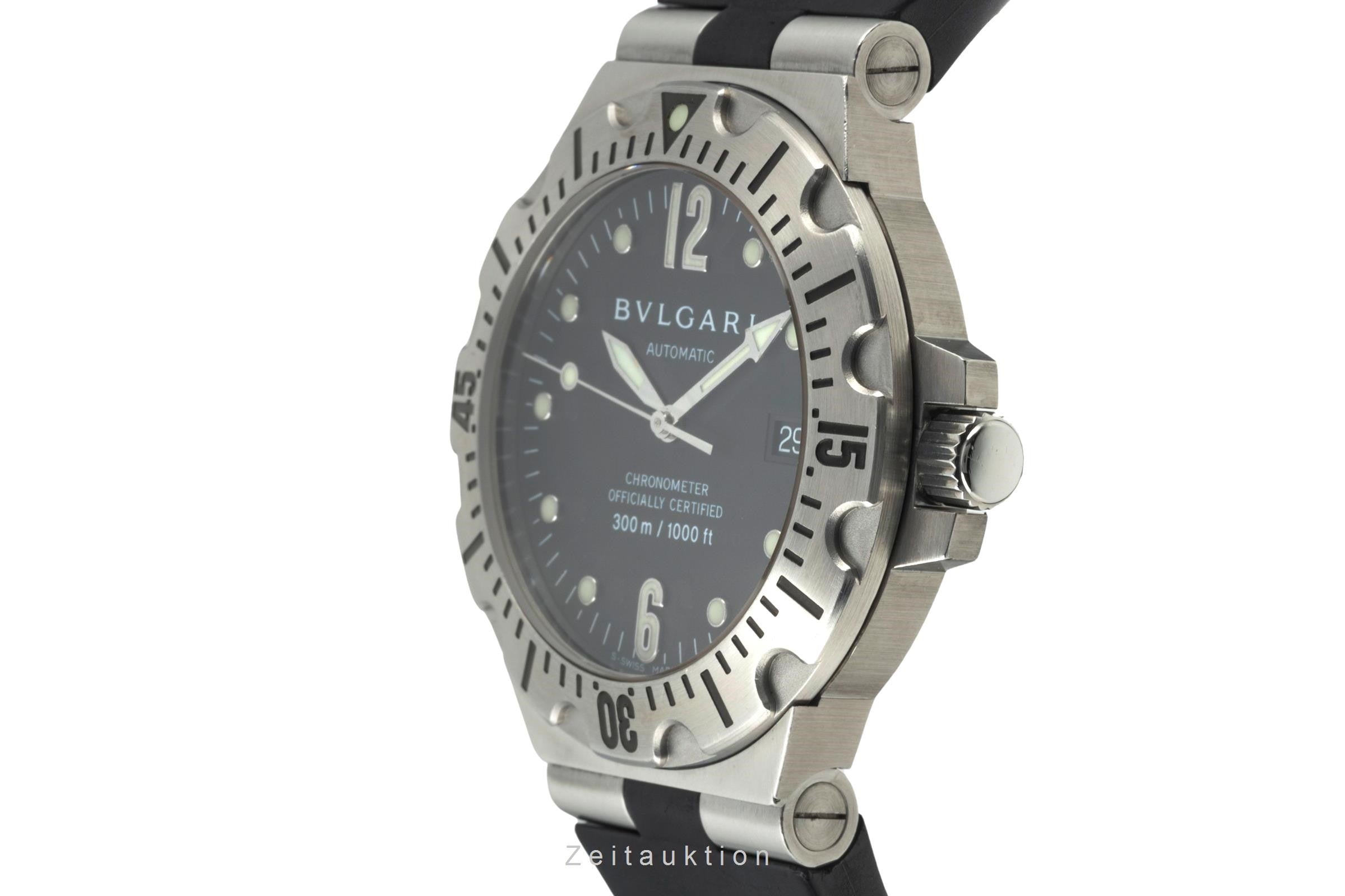 Bvlgari Diagono acciaio automatismo orologio da uomo SD 40 S  [2400676]