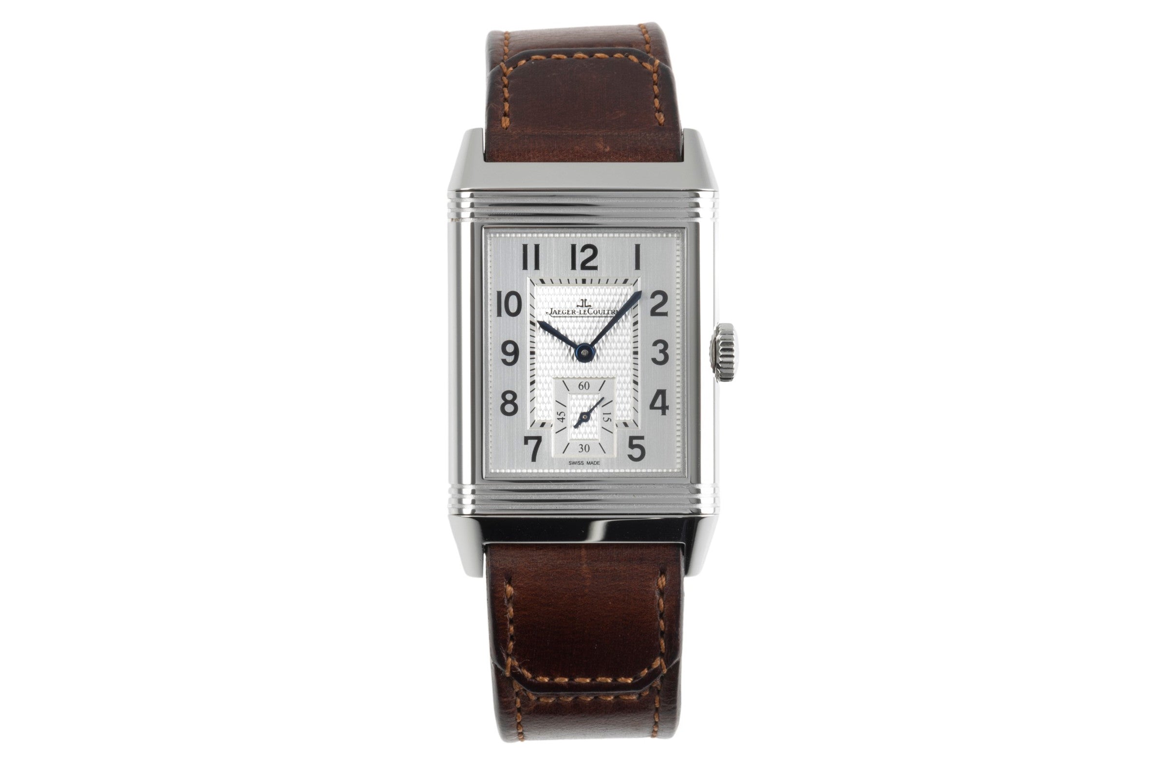 Jaeger LeCoultre Reverso acier à remontage manuel montre pour hommes Q3858522, 214.8.62 LP: 11400EUR  [2400682]