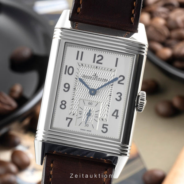 Jaeger LeCoultre Reverso acier à remontage manuel montre pour hommes Q3858522, 214.8.62 LP: 11400EUR  [2400682]