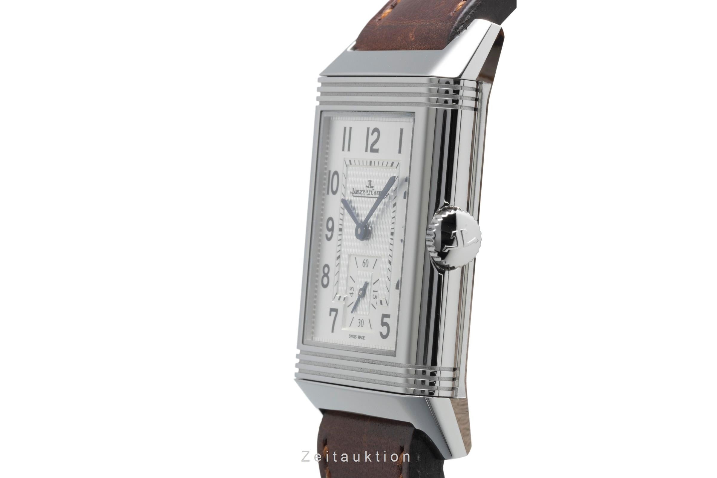Jaeger LeCoultre Reverso acier à remontage manuel montre pour hommes Q3858522, 214.8.62 LP: 11400EUR  [2400682]