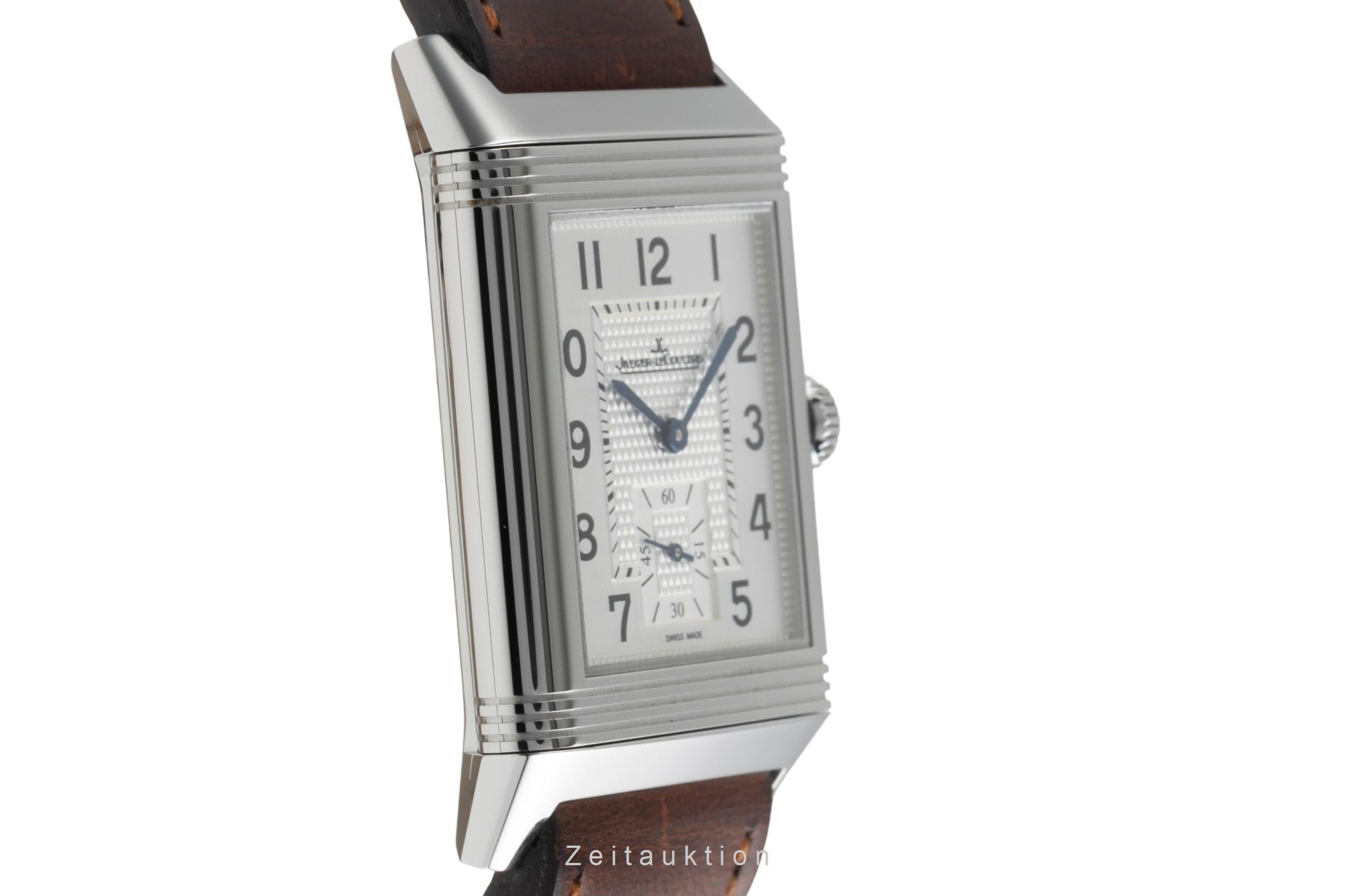 Jaeger LeCoultre Reverso acier à remontage manuel montre pour hommes Q3858522, 214.8.62 LP: 11400EUR  [2400682]