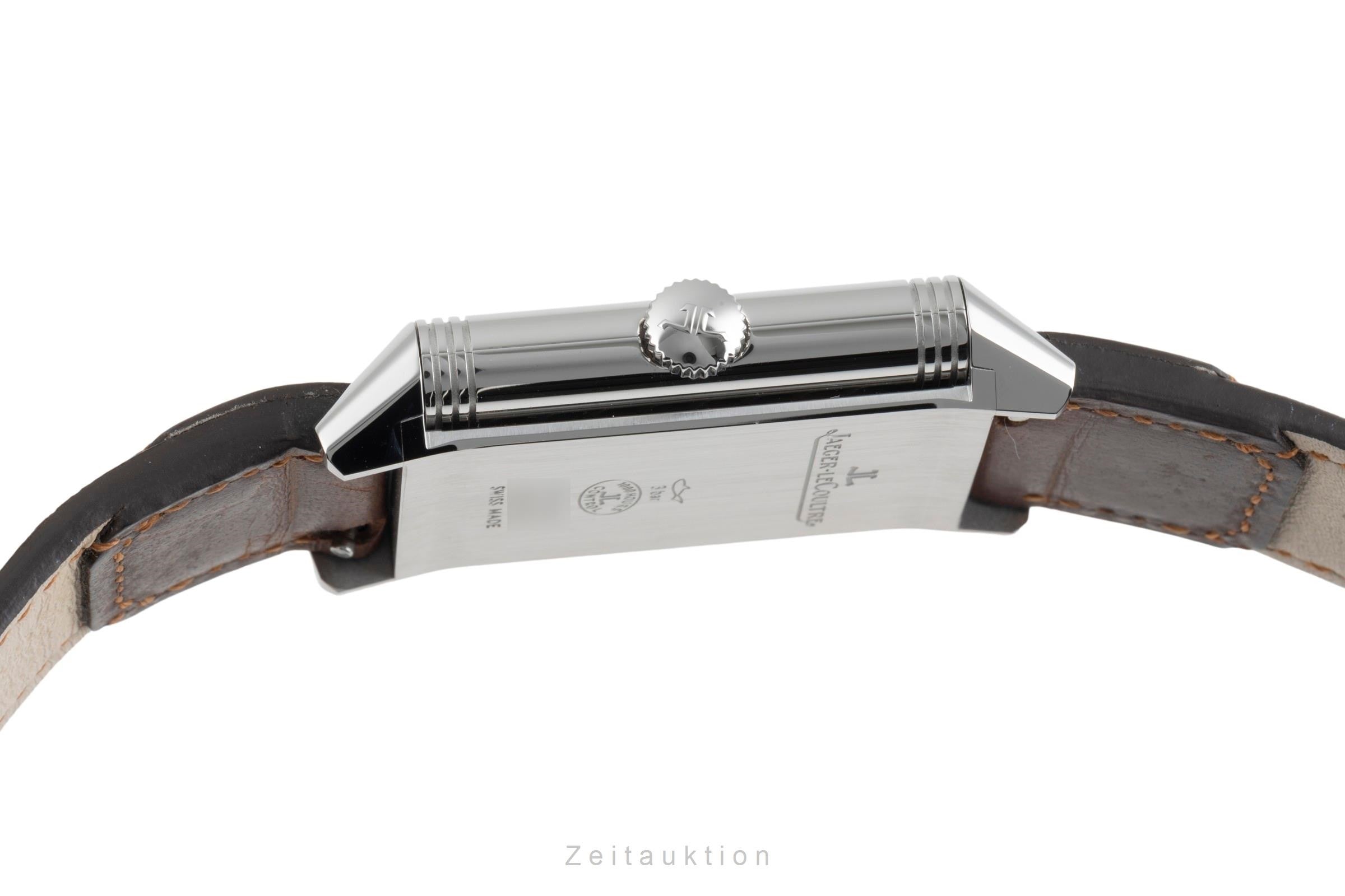 Jaeger LeCoultre Reverso acier à remontage manuel montre pour hommes Q3858522, 214.8.62 LP: 11400EUR  [2400682]