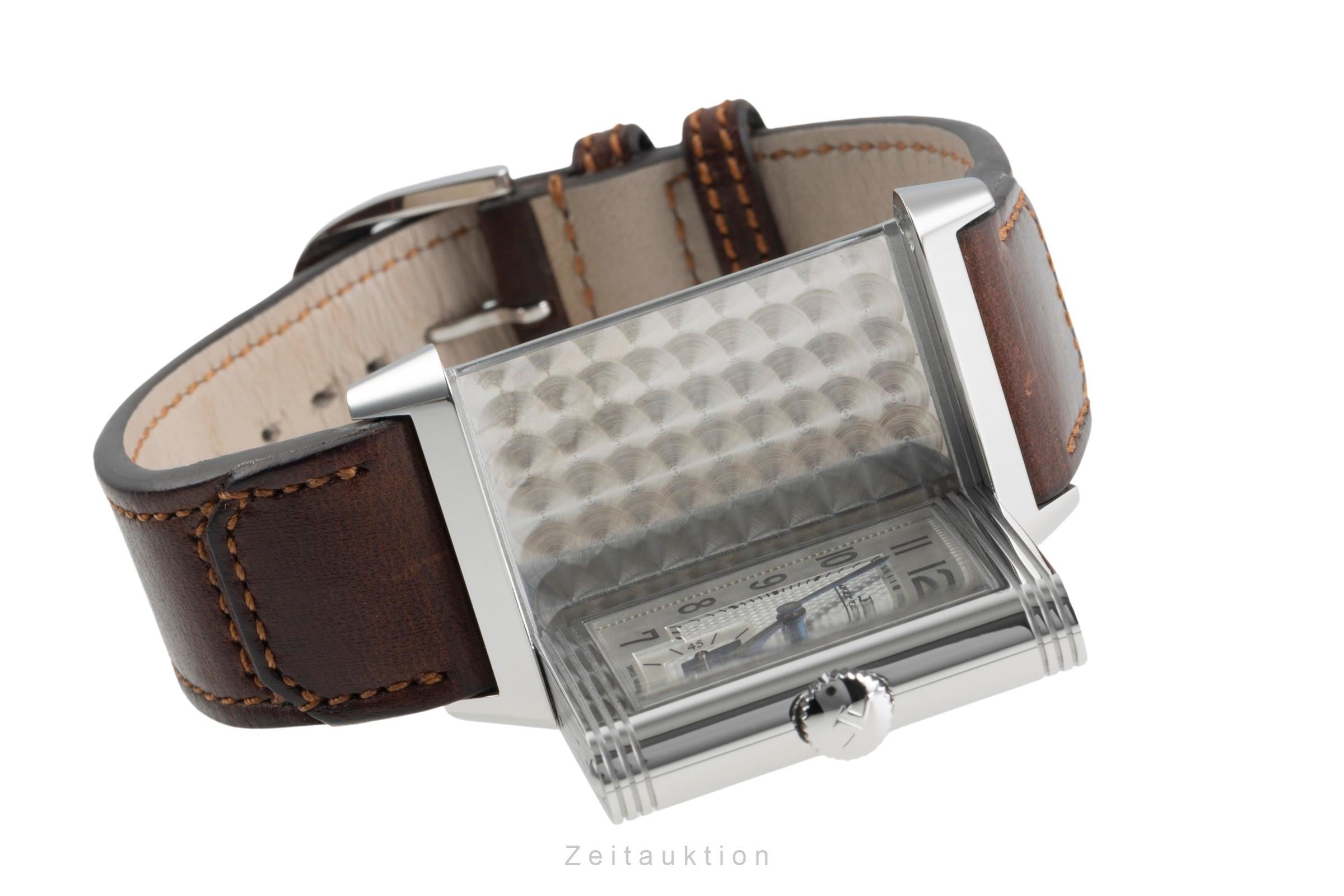 Jaeger LeCoultre Reverso acier à remontage manuel montre pour hommes Q3858522, 214.8.62 LP: 11400EUR  [2400682]