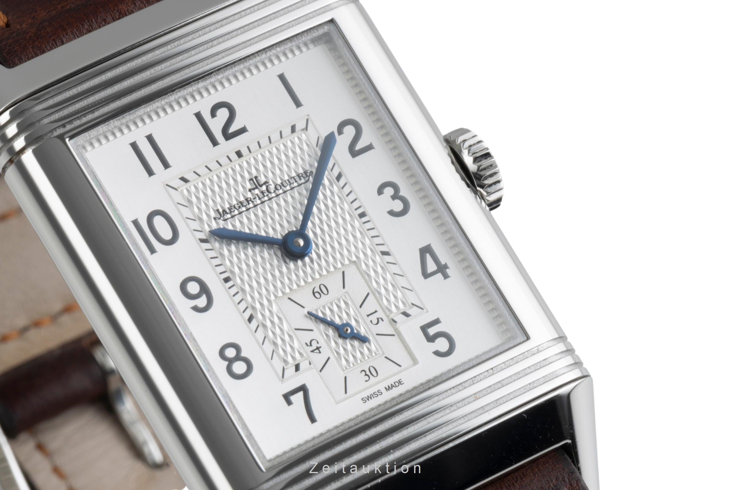 Jaeger LeCoultre Reverso acier à remontage manuel montre pour hommes Q3858522, 214.8.62 LP: 11400EUR  [2400682]