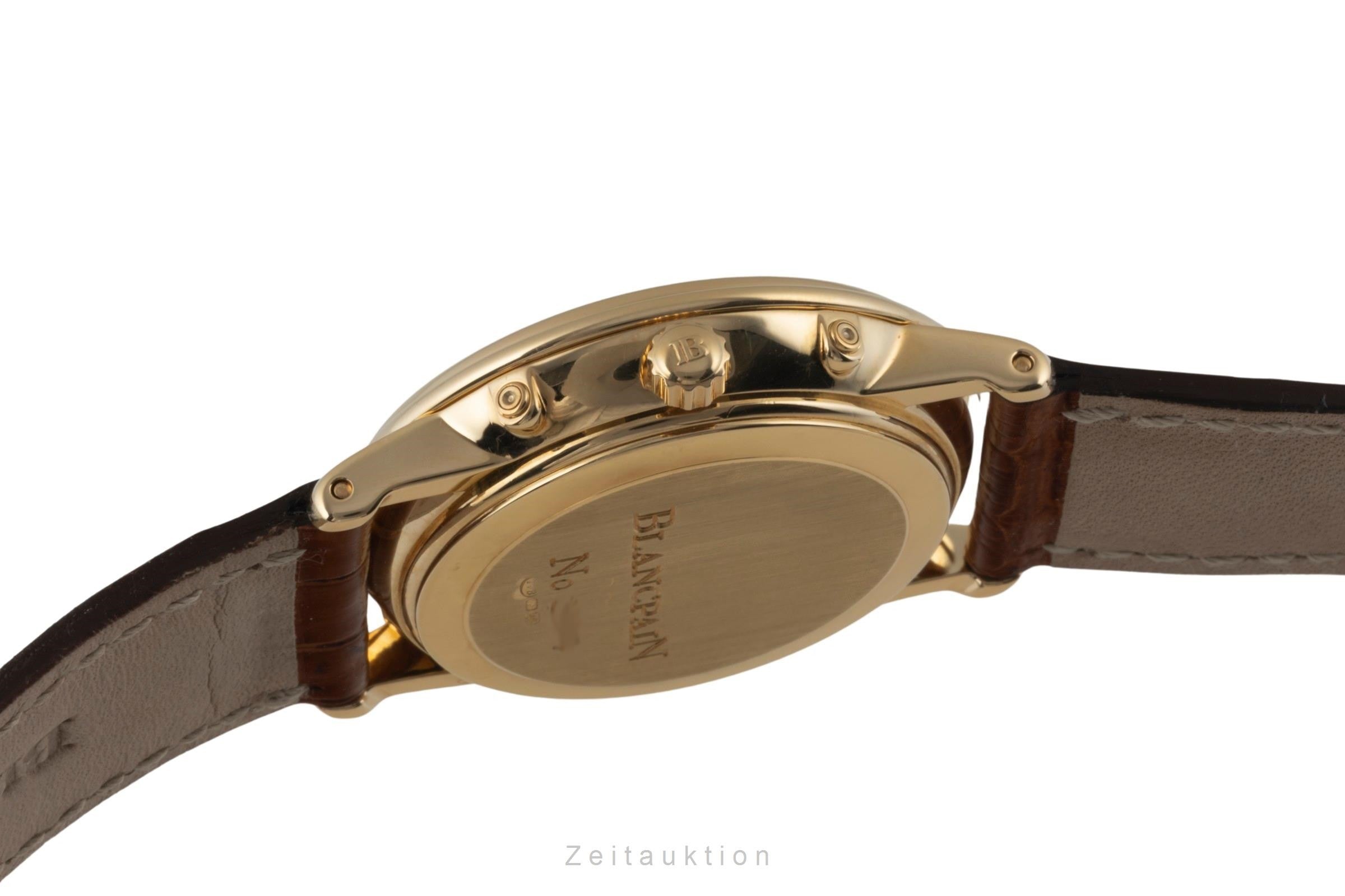 Blancpain Villeret Kalender 18k (0,750) Gold Automatik 6595-1418 VP: 27250,- € [2400689]
