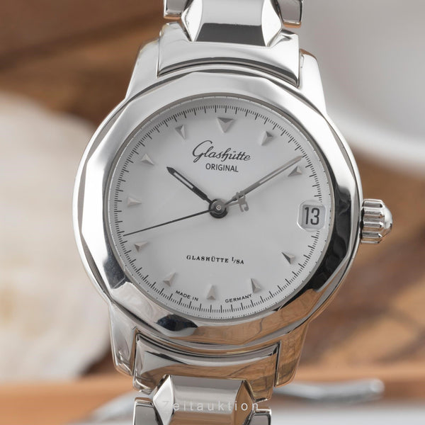 Glashütte Lady Sport acero automático reloj para damas  10-33-41-51-04 LP: 6100EUR  [2400718]