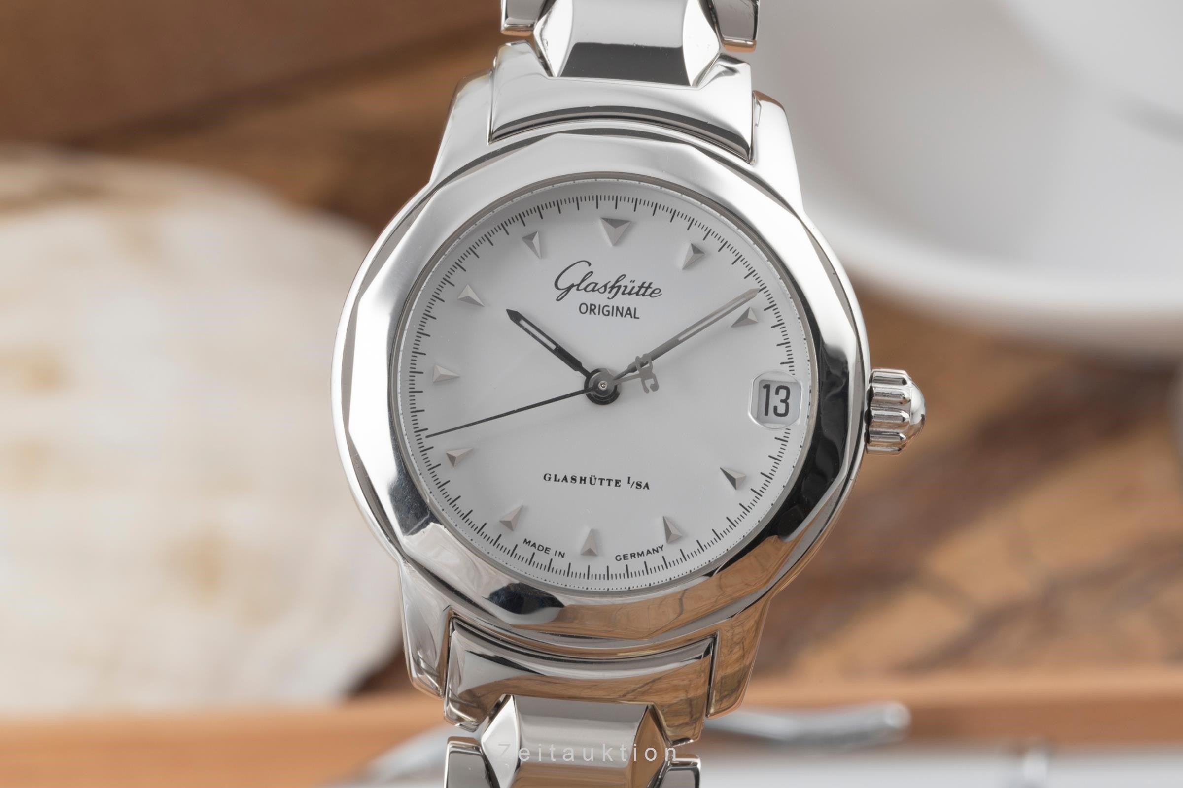 Glashütte Lady Sport acier automatique montre pour femmes 10-33-41-51-04 LP: 6100EUR  [2400718]