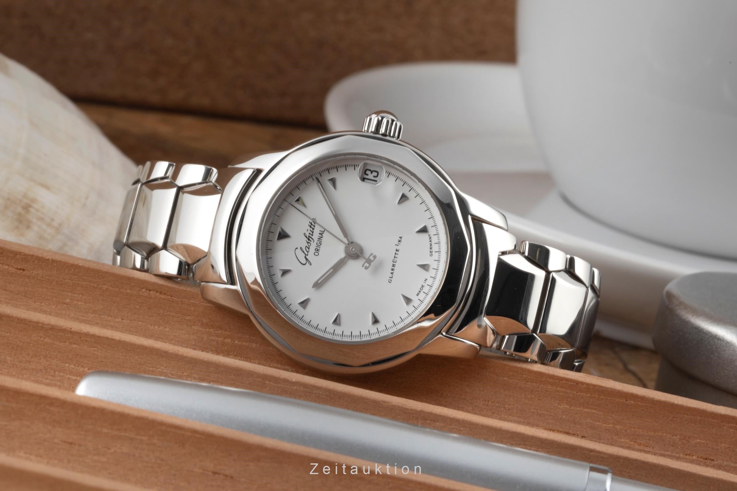 Glashütte Lady Sport acier automatique montre pour femmes 10-33-41-51-04 LP: 6100EUR  [2400718]