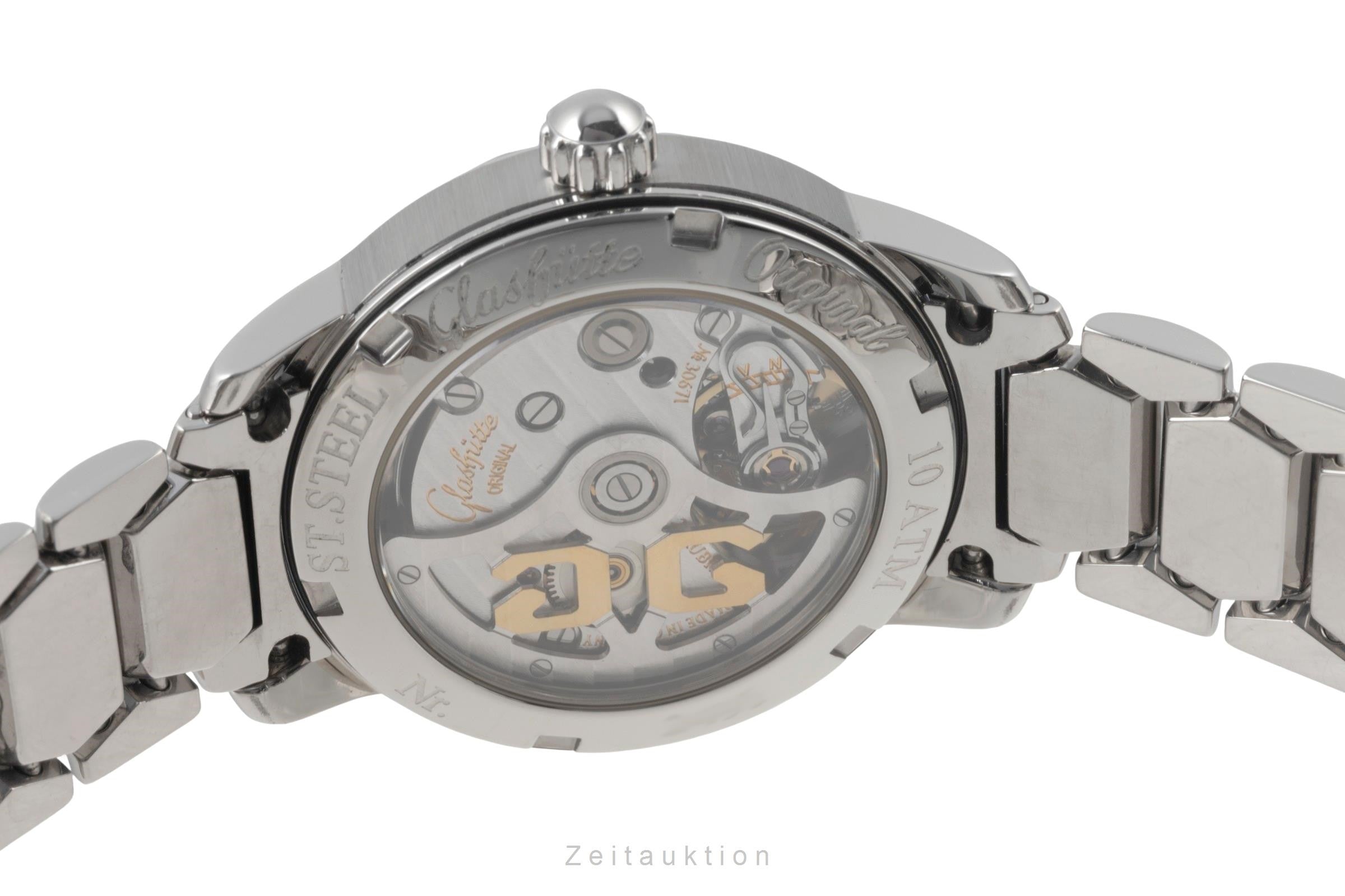 Glashütte Lady Sport acero automático reloj para damas  10-33-41-51-04 LP: 6100EUR  [2400718]