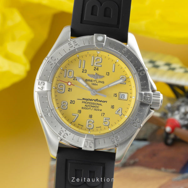 Breitling Superocean acciaio automatismo orologio da uomo A17345 LP: 4900EUR  [2400776]