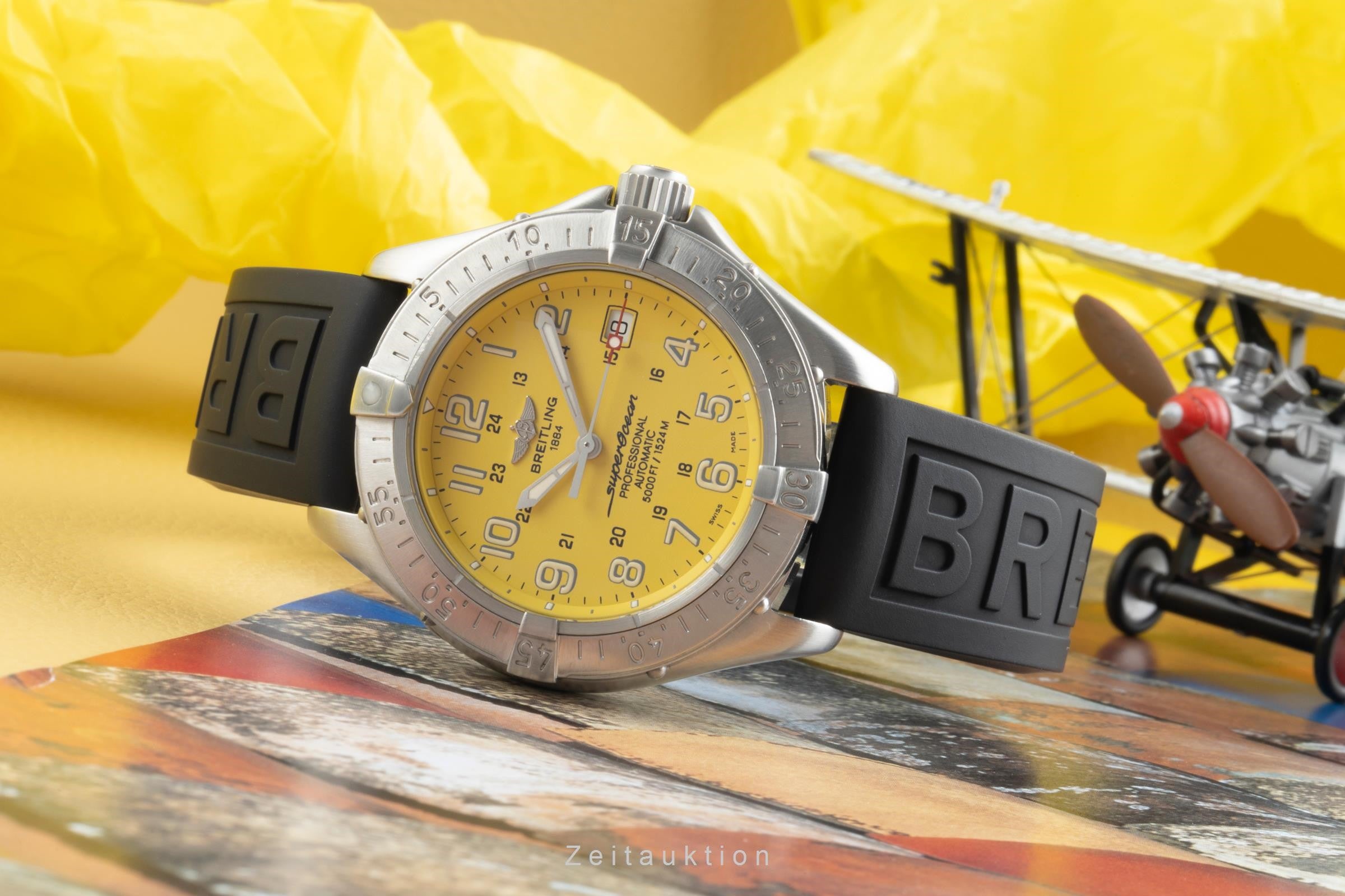Breitling Superocean acciaio automatismo orologio da uomo A17345 LP: 4900EUR  [2400776]