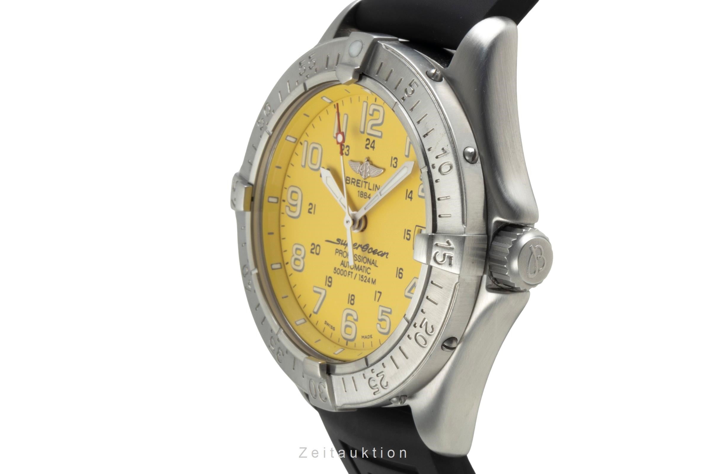 Breitling Superocean acciaio automatismo orologio da uomo A17345 LP: 4900EUR  [2400776]