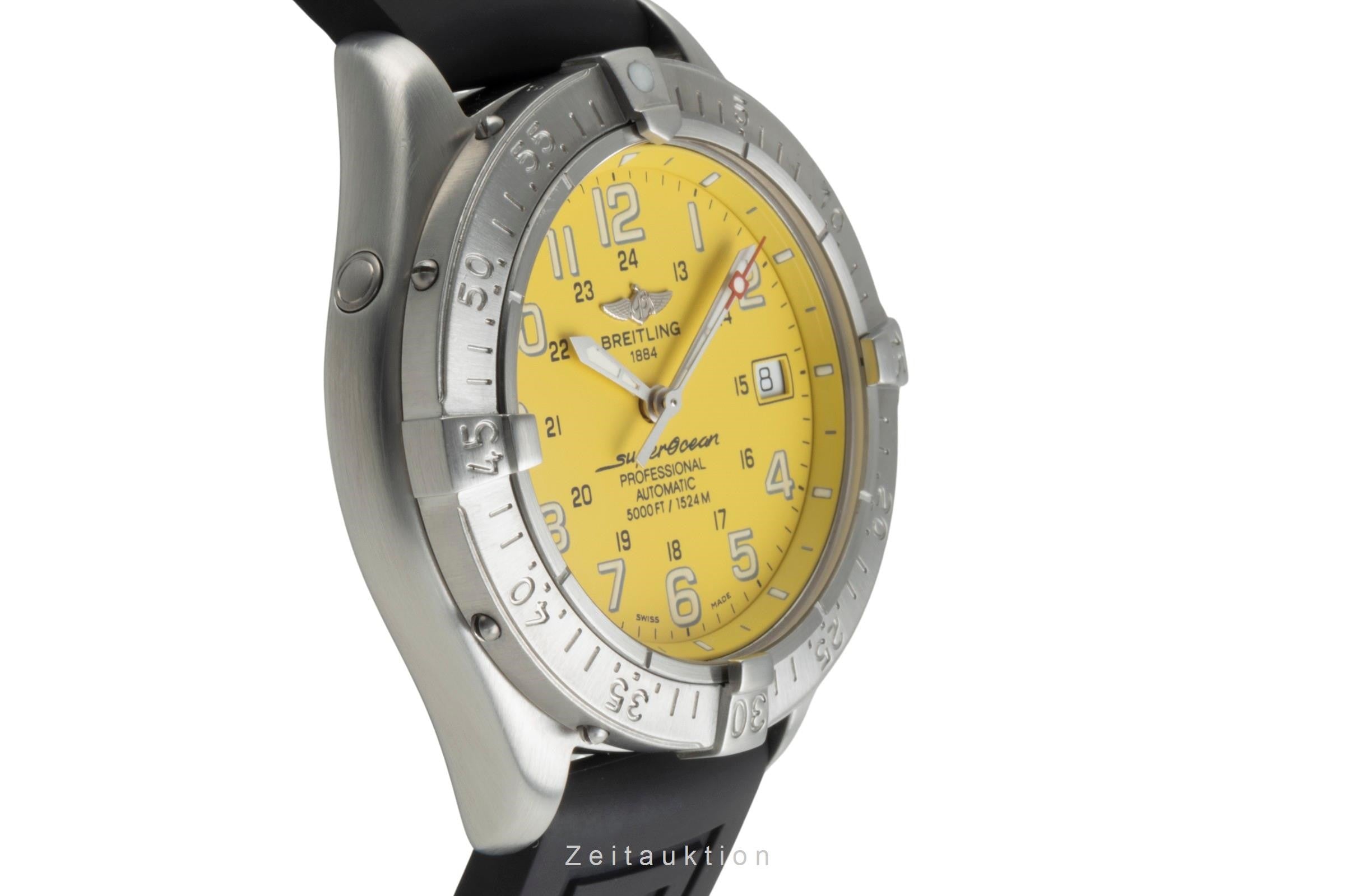 Breitling Superocean acciaio automatismo orologio da uomo A17345 LP: 4900EUR  [2400776]