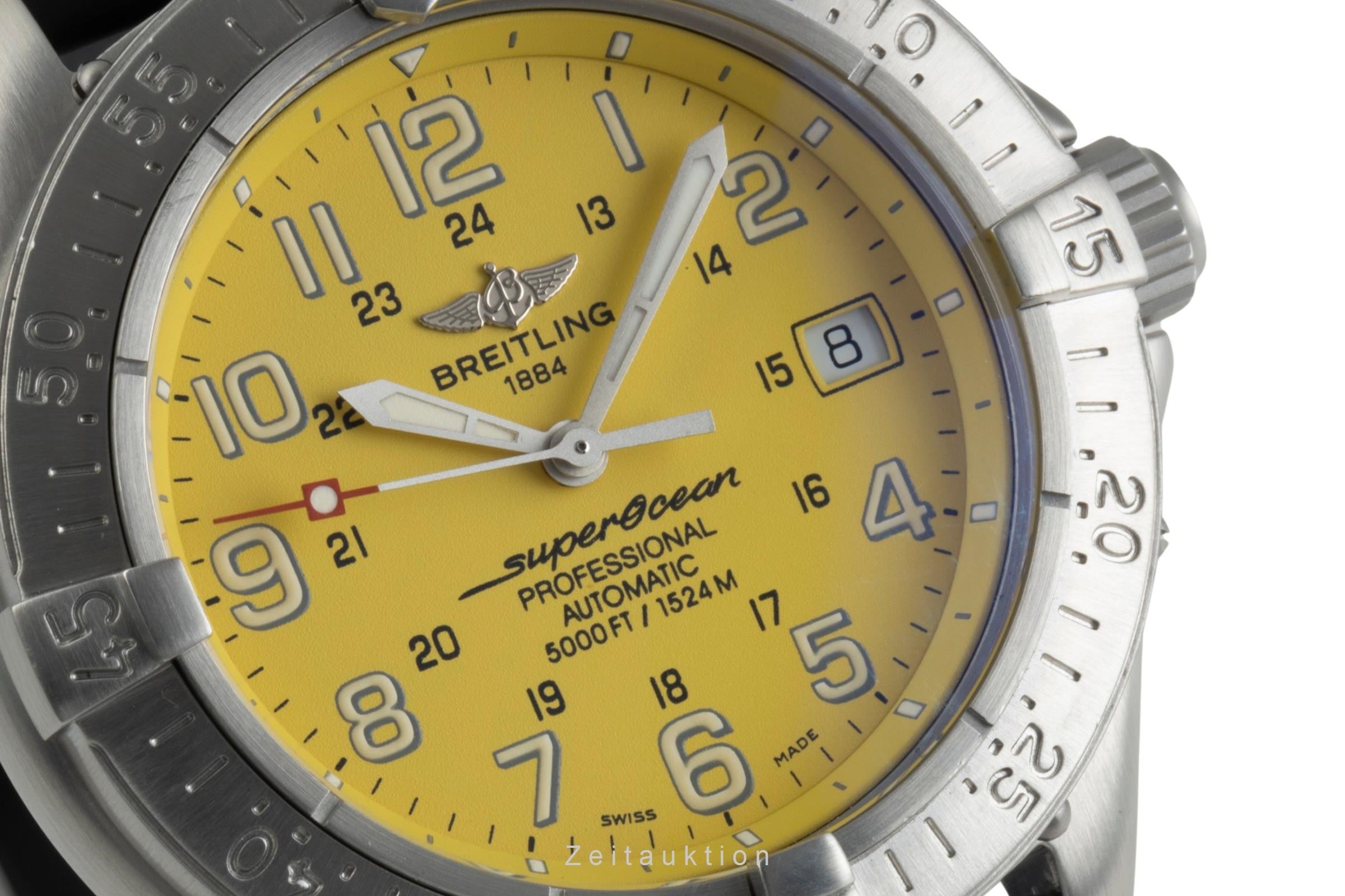 Breitling Superocean acciaio automatismo orologio da uomo A17345 LP: 4900EUR  [2400776]