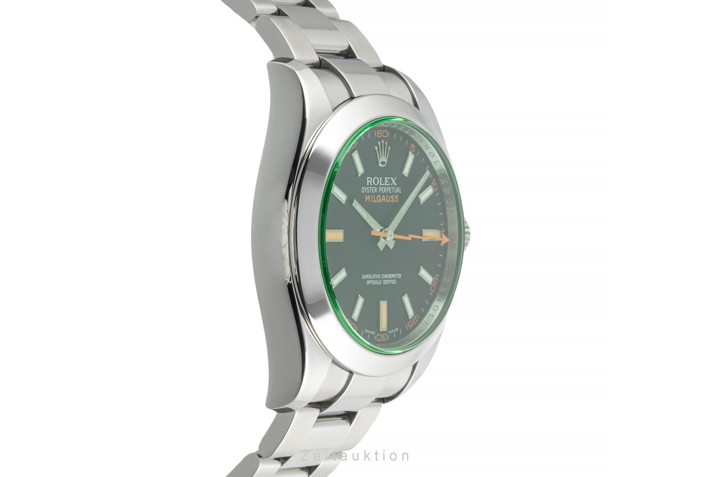 Rolex Milgauss Black Dial Oyster Edelstahl Automatik Ref. 116400GV V-Serie [2400789]