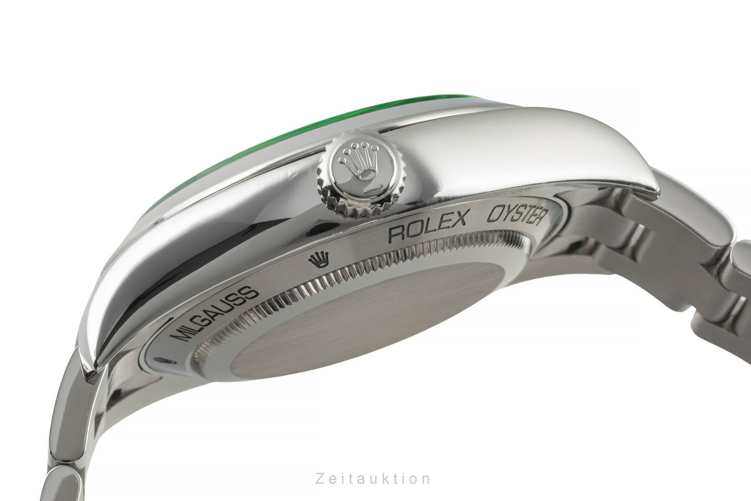 Rolex Milgauss Black Dial Oyster Edelstahl Automatik Ref. 116400GV V-Serie [2400789]