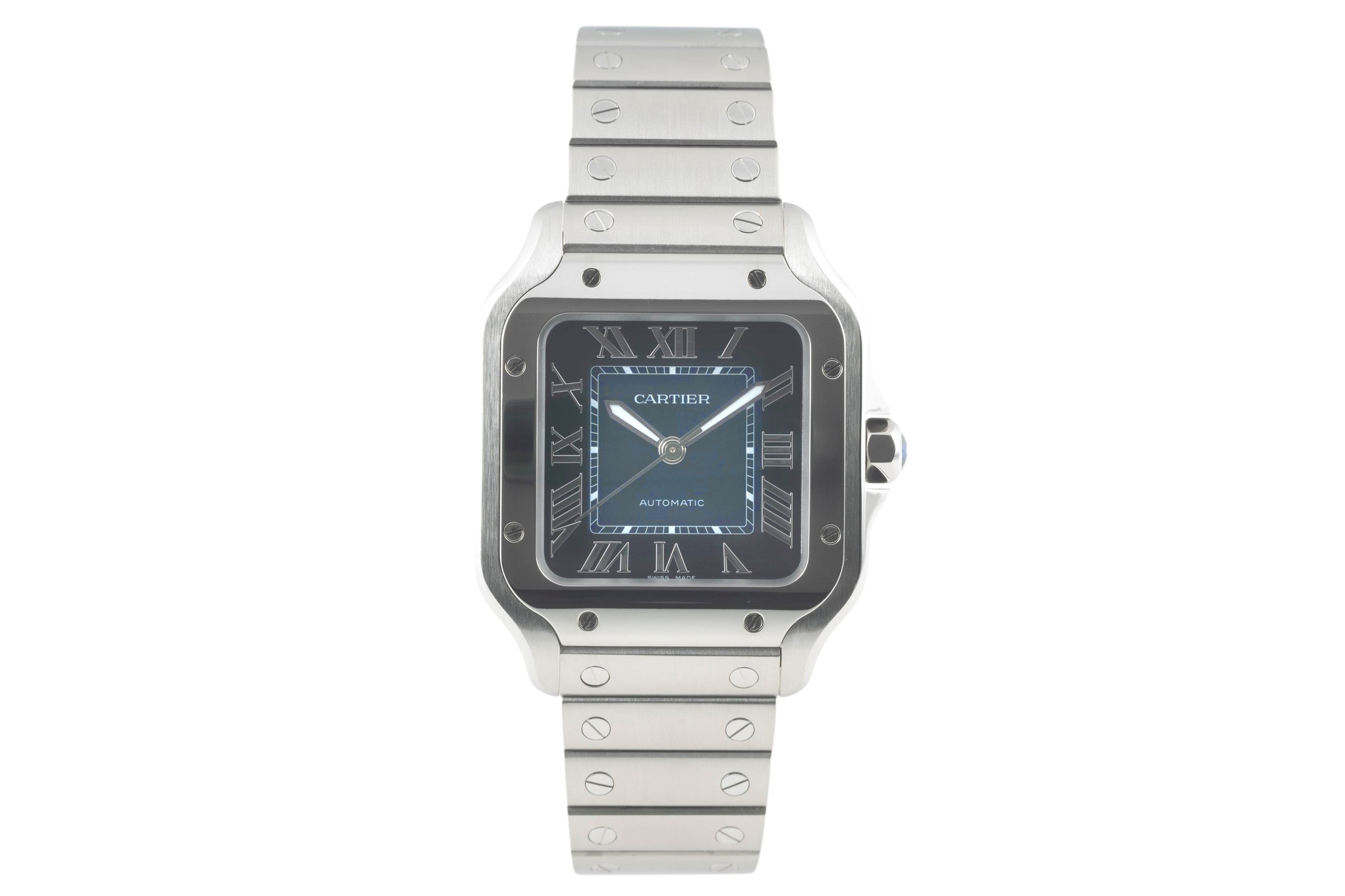 Cartier Santos steel automatic men's watch WSSA0063, 4075 LP: 7600EUR  [2400829]