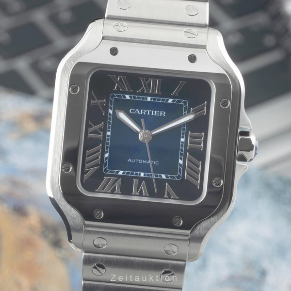 Cartier Santos steel automatic men's watch WSSA0063, 4075 LP: 7600EUR  [2400829]