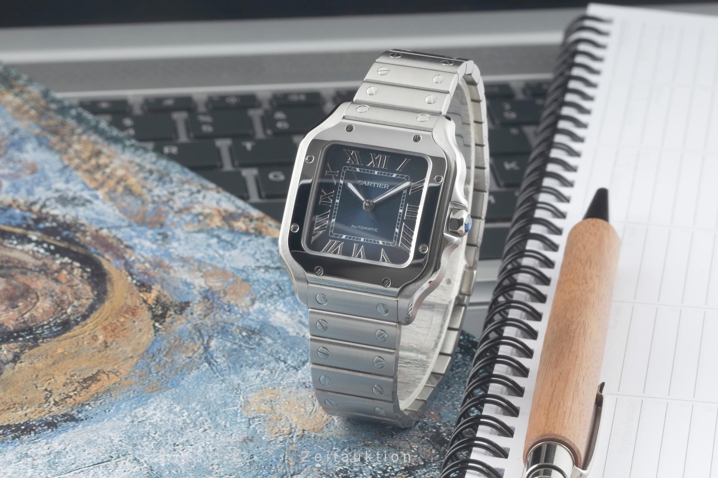 Cartier Santos steel automatic men's watch WSSA0063, 4075 LP: 7600EUR  [2400829]