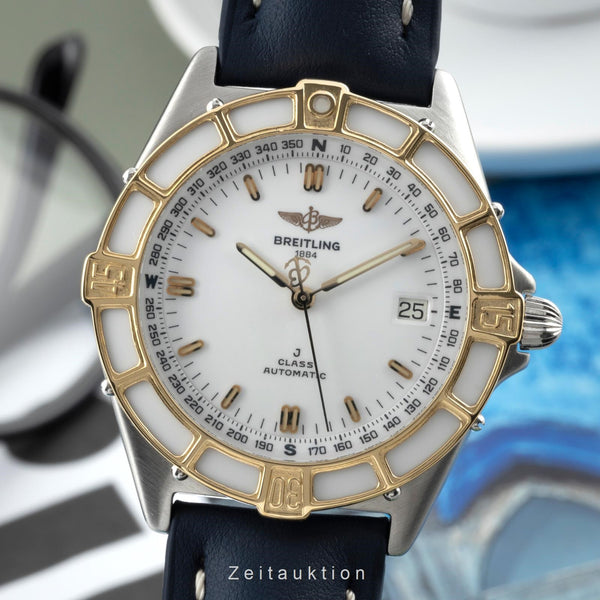 Breitling J-Class Stahl / Gold White Dial Automatik Herrenuhr Ref. 80250 Klassik [2400833]