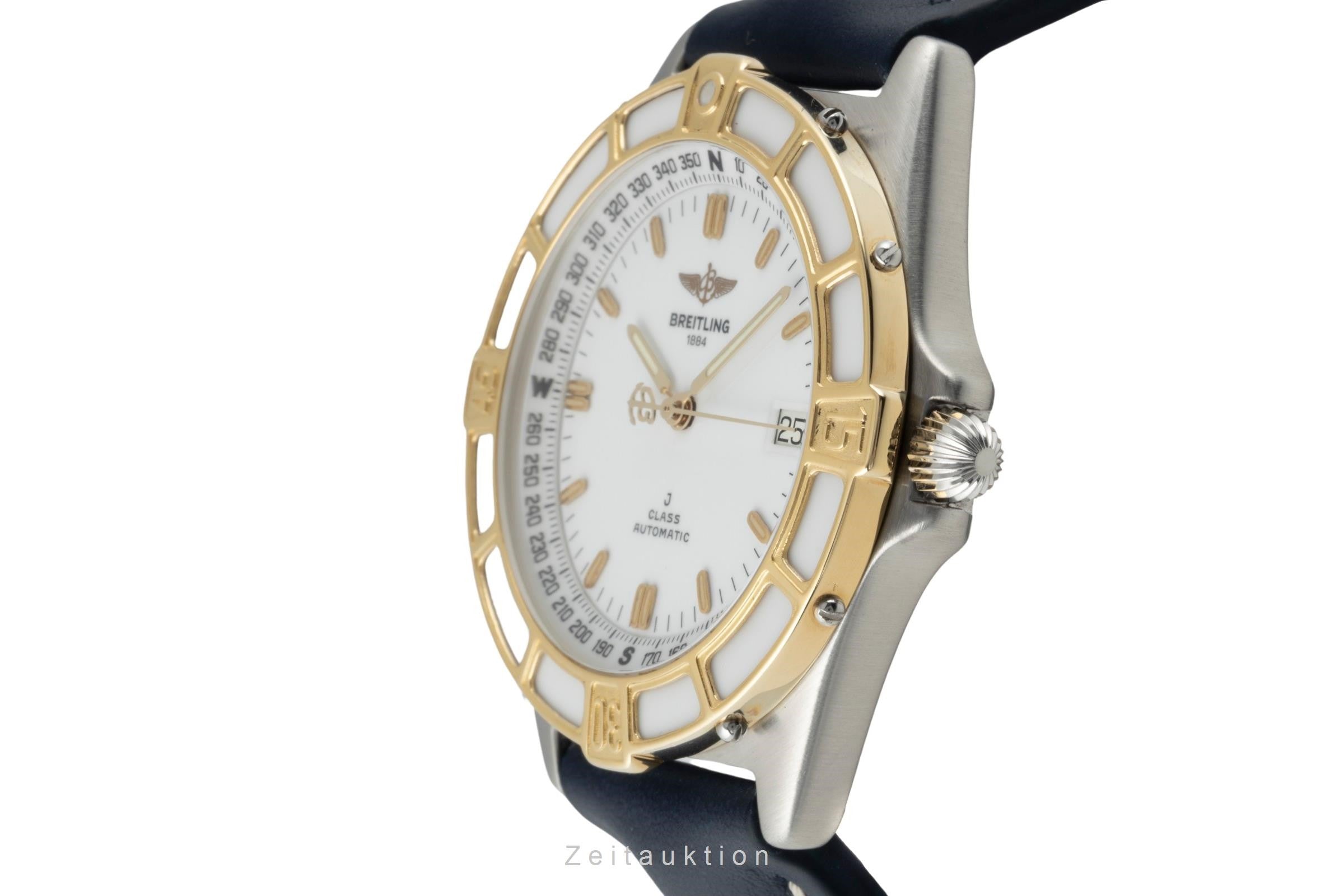 Breitling J-Class Stahl / Gold White Dial Automatik Herrenuhr Ref. 80250 Klassik [2400833]