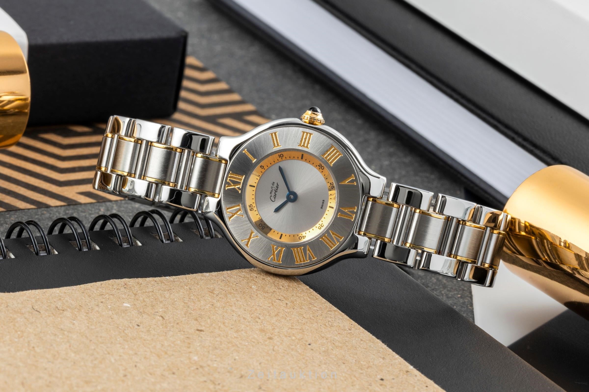 Cartier Must De Cartier 21 gilt steel quartz 90 Ref