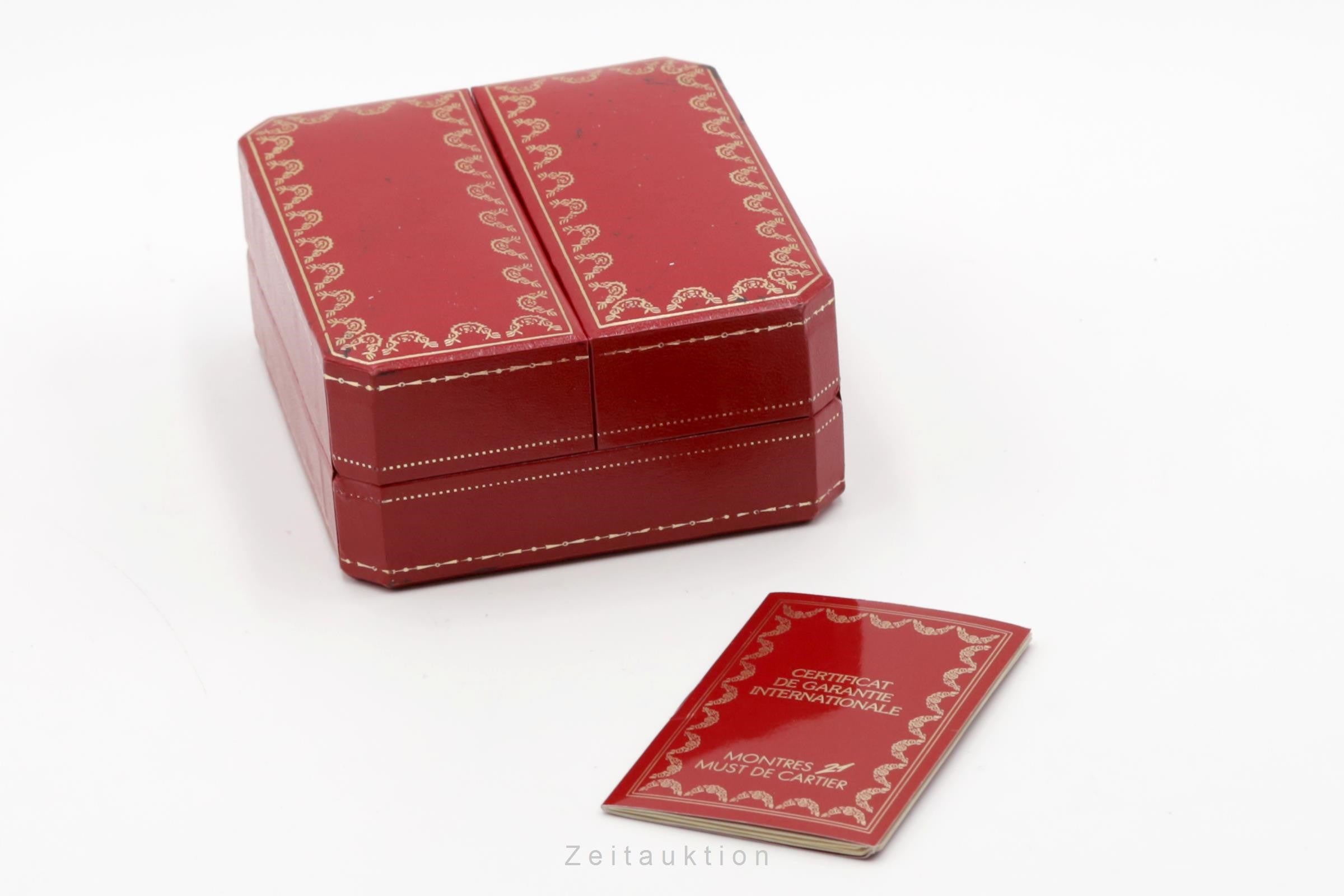 【非売品】【希少】Cartier 夜空デザイン プレート 専用ボックス付き Cartier Must De Cartier 21 gilt / steel quartz Kal. 90 Ref