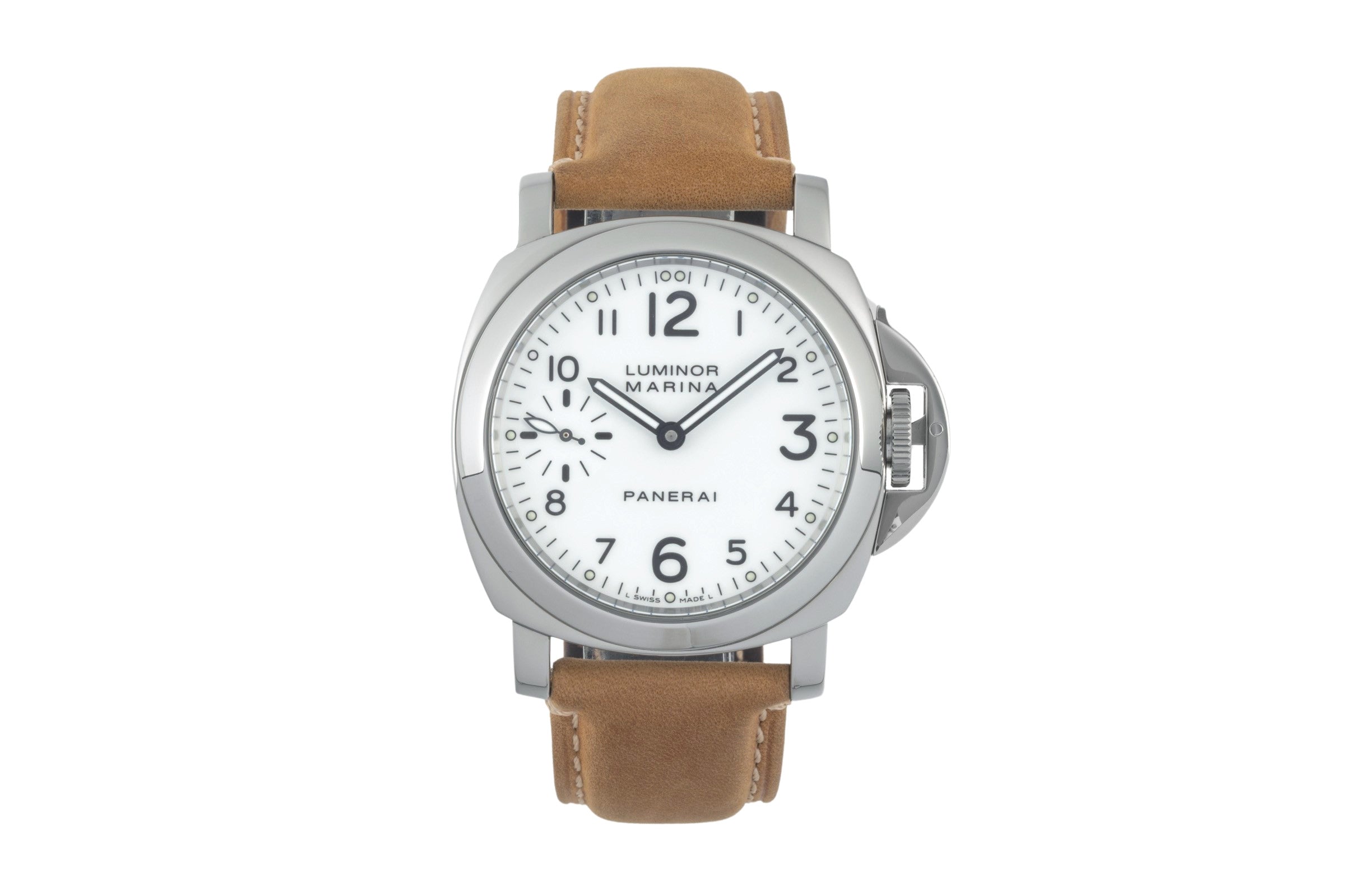 Panerai Luminor Marina steel manual winding men's watch PAM00113 LP: 6200EUR  [2400859]