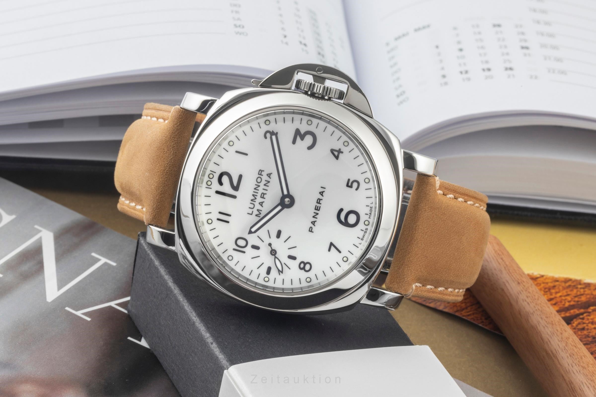 Panerai Luminor Marina steel manual winding men's watch PAM00113 LP: 6200EUR  [2400859]