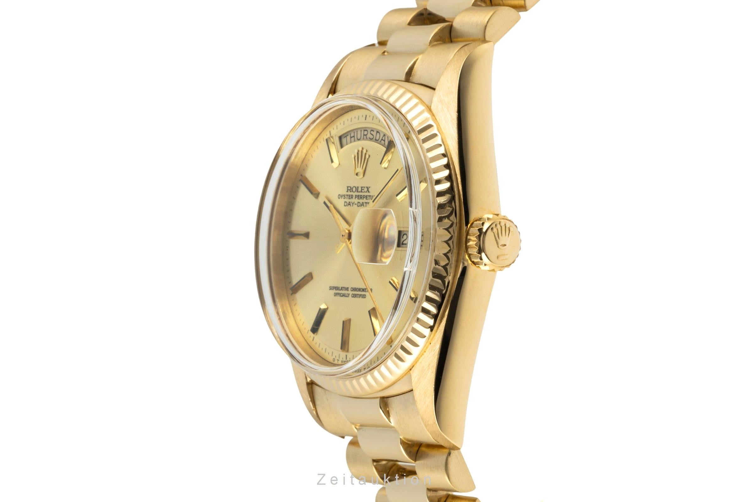 Rolex Day-Date oro 18 ct automatismo orologio da uomo 1803 LP: 35900EUR Vintage  [2400876]