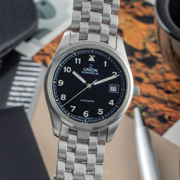 Union Glashütte Fliegeruhr steel automatic men's watch 26-11-07-07-10  [2400897]