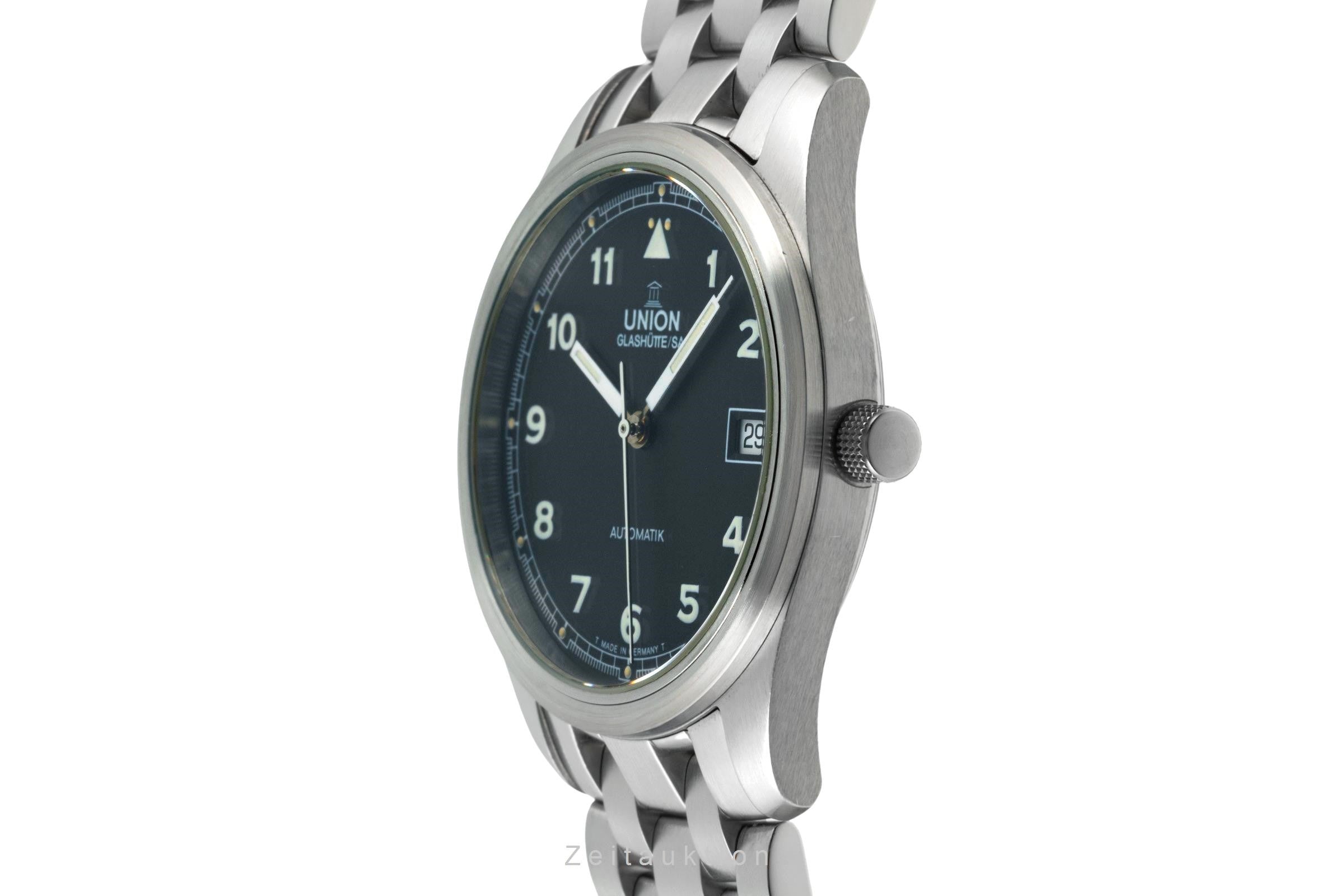 Union Glashütte Fliegeruhr steel automatic Kal. 26 Ref. 26-11-07