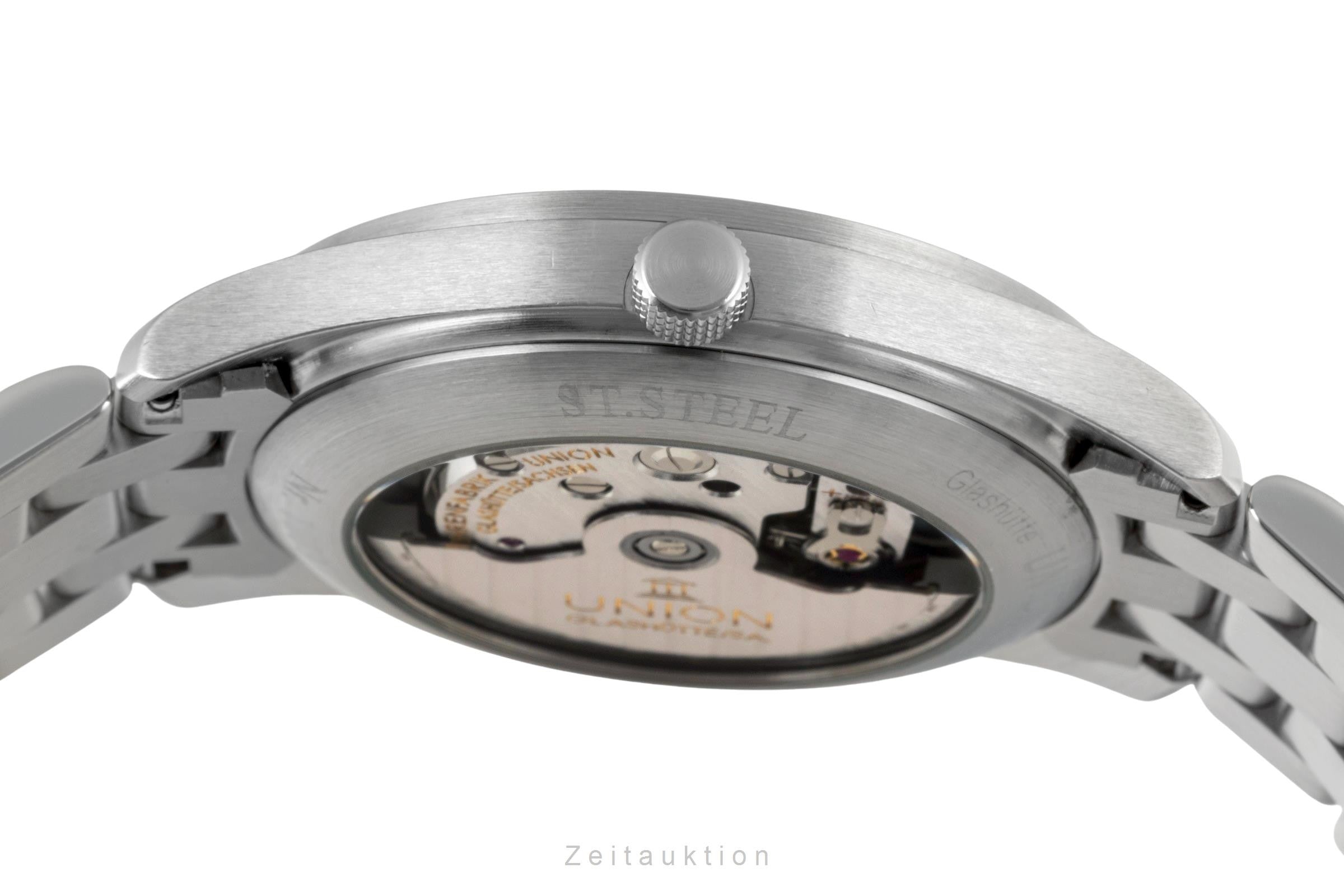 Union Glashütte Fliegeruhr steel automatic Kal. 26 Ref. 26-11-07