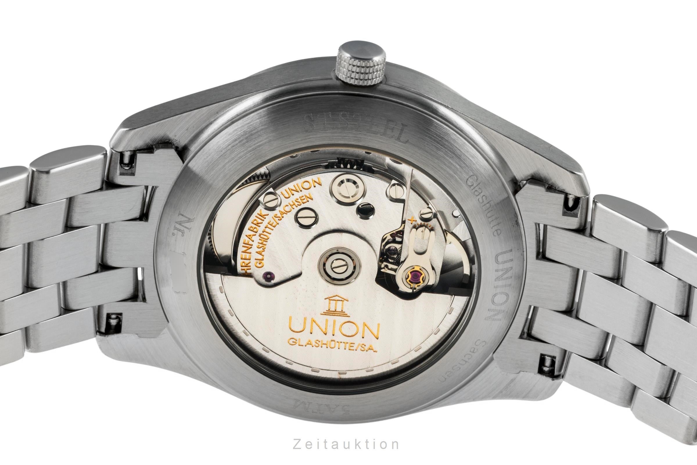 Union Glashütte Fliegeruhr steel automatic Kal. 26 Ref. 26-11-07