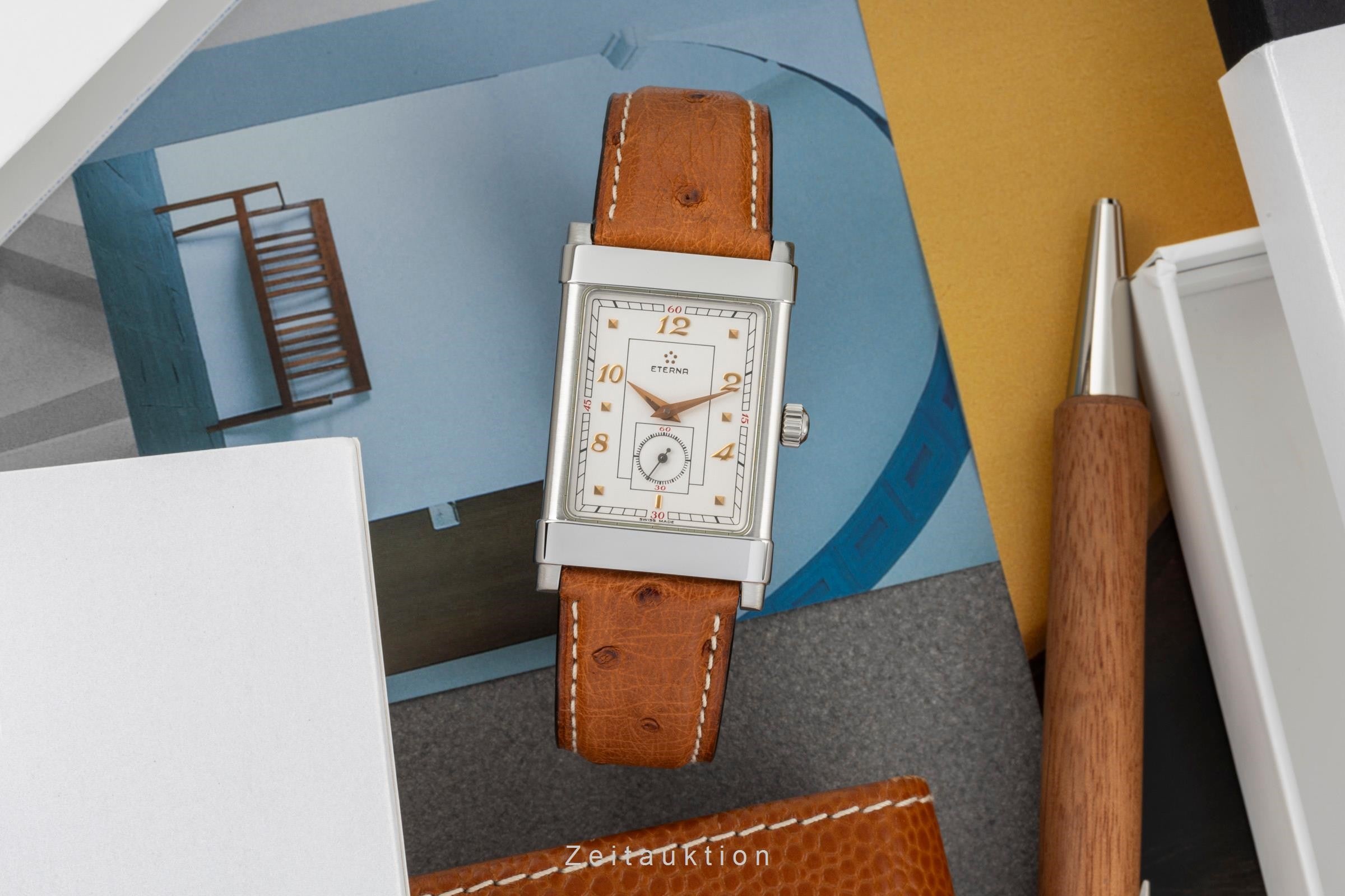 Eterna 1935 acciaio carica manuale orologio da uomo 8491.41.10 Limited  [2400898]