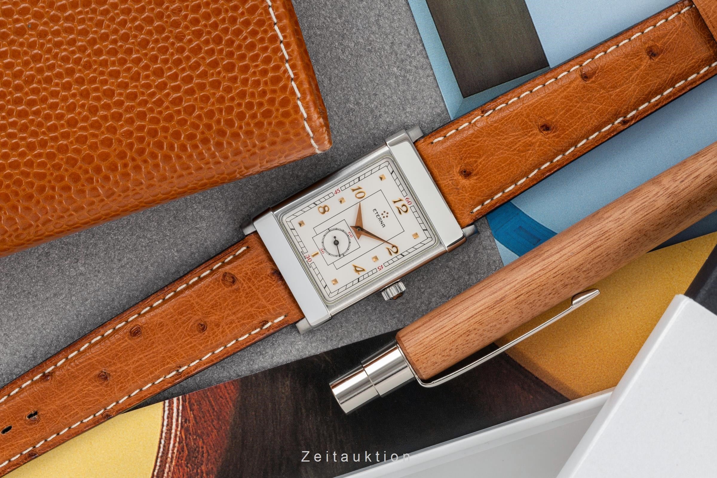 Eterna 1935 acciaio carica manuale orologio da uomo 8491.41.10 Limited  [2400898]