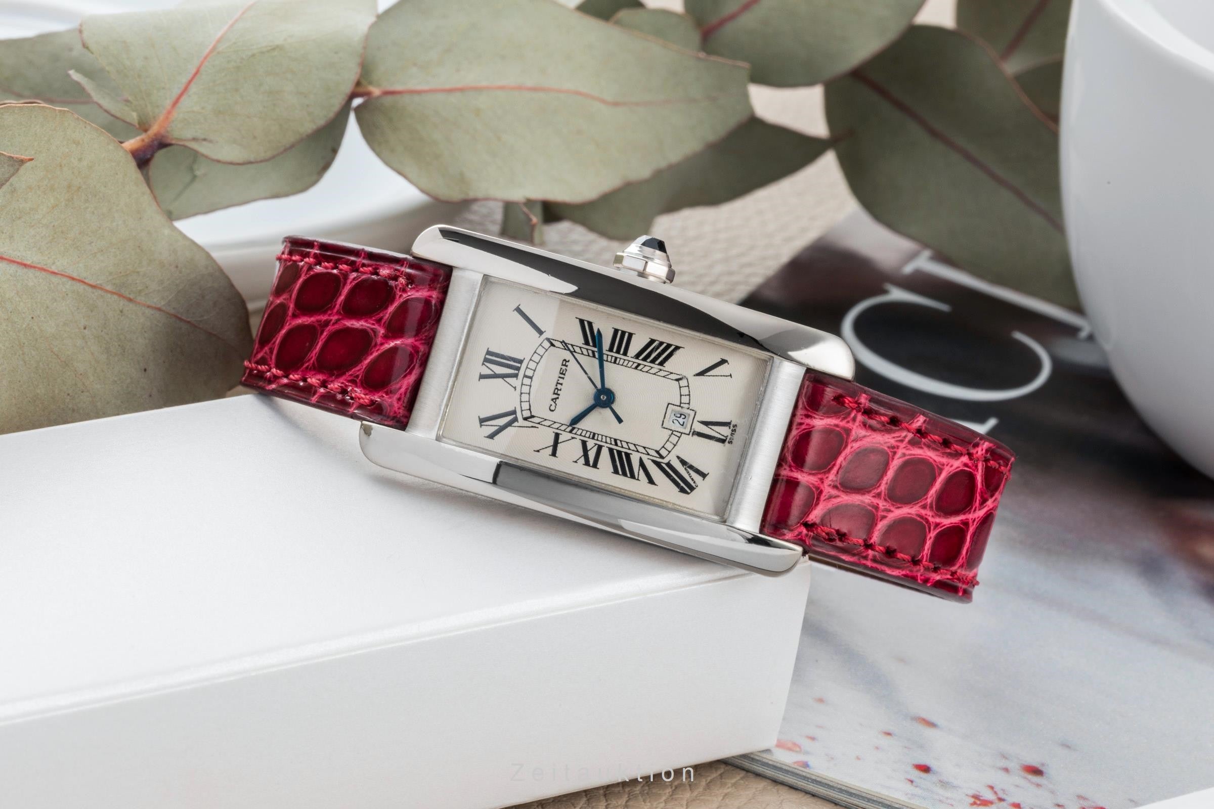 Cartier Tank Américaine 18 ct white gold automatic unisex W2603656, 1726 LP: 33000EUR  [2400912]