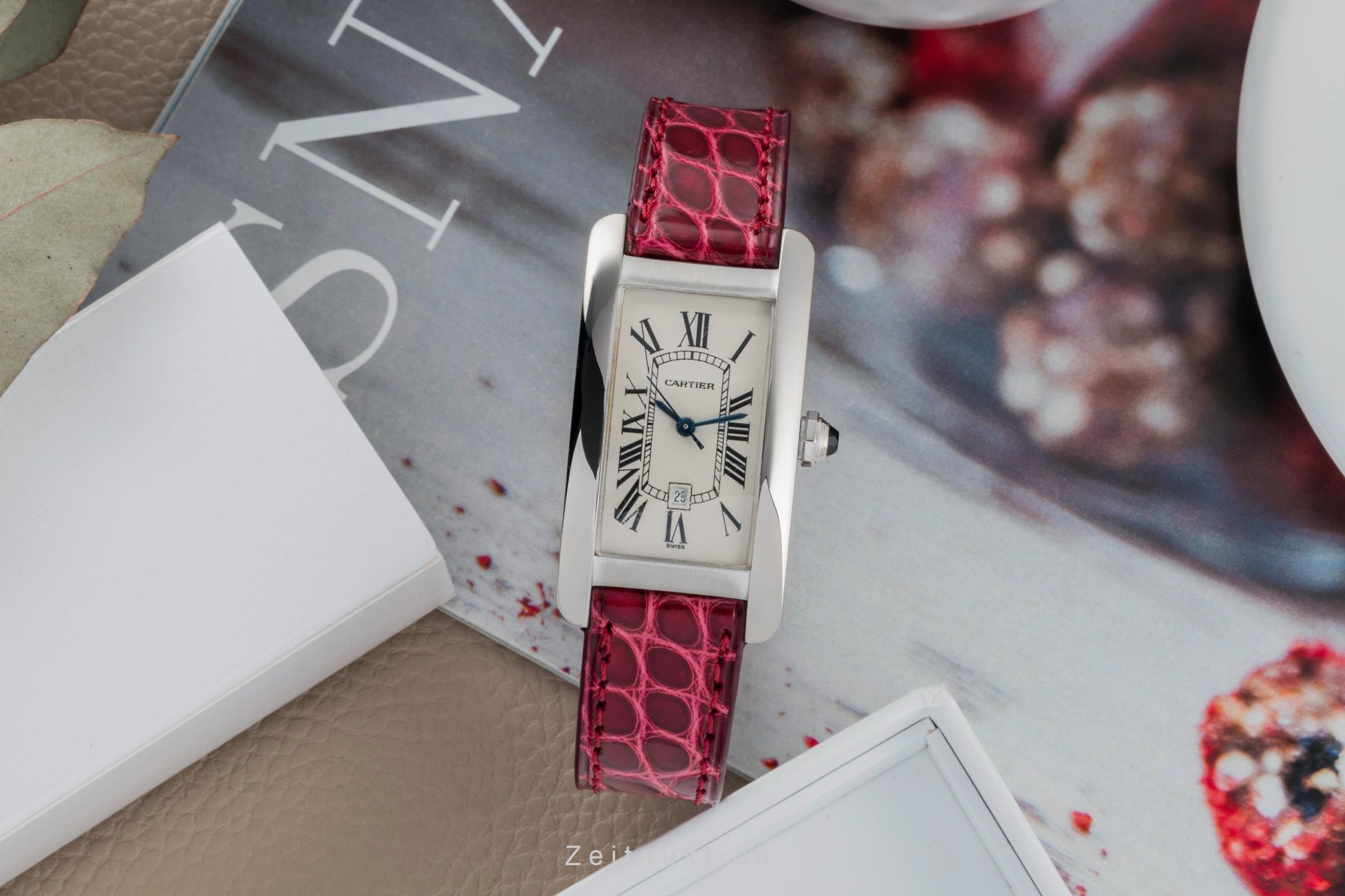 Cartier Tank Américaine 18 ct white gold automatic unisex W2603656, 1726 LP: 33000EUR  [2400912]