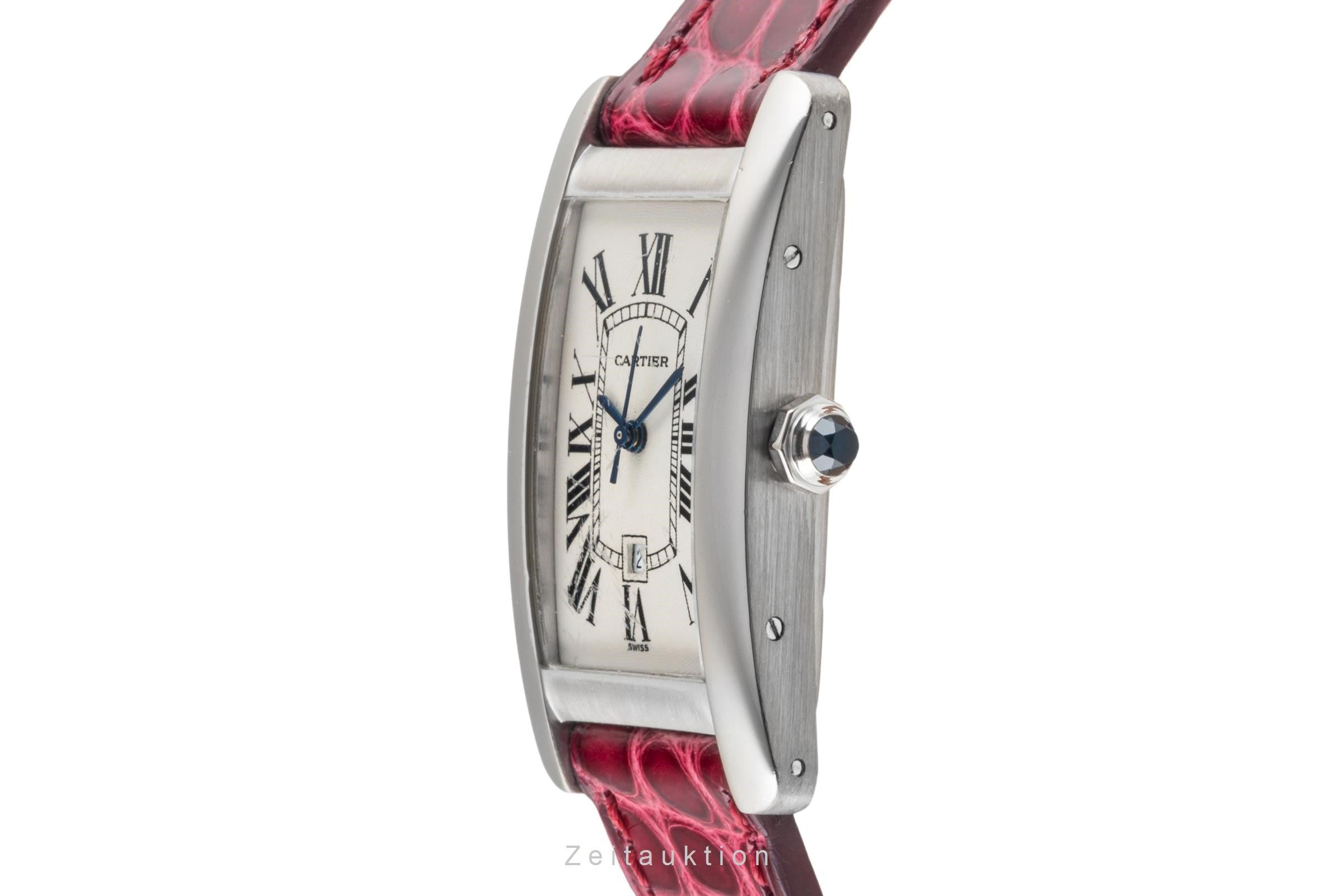 Cartier Tank Américaine 18 ct white gold automatic unisex W2603656, 1726 LP: 33000EUR  [2400912]