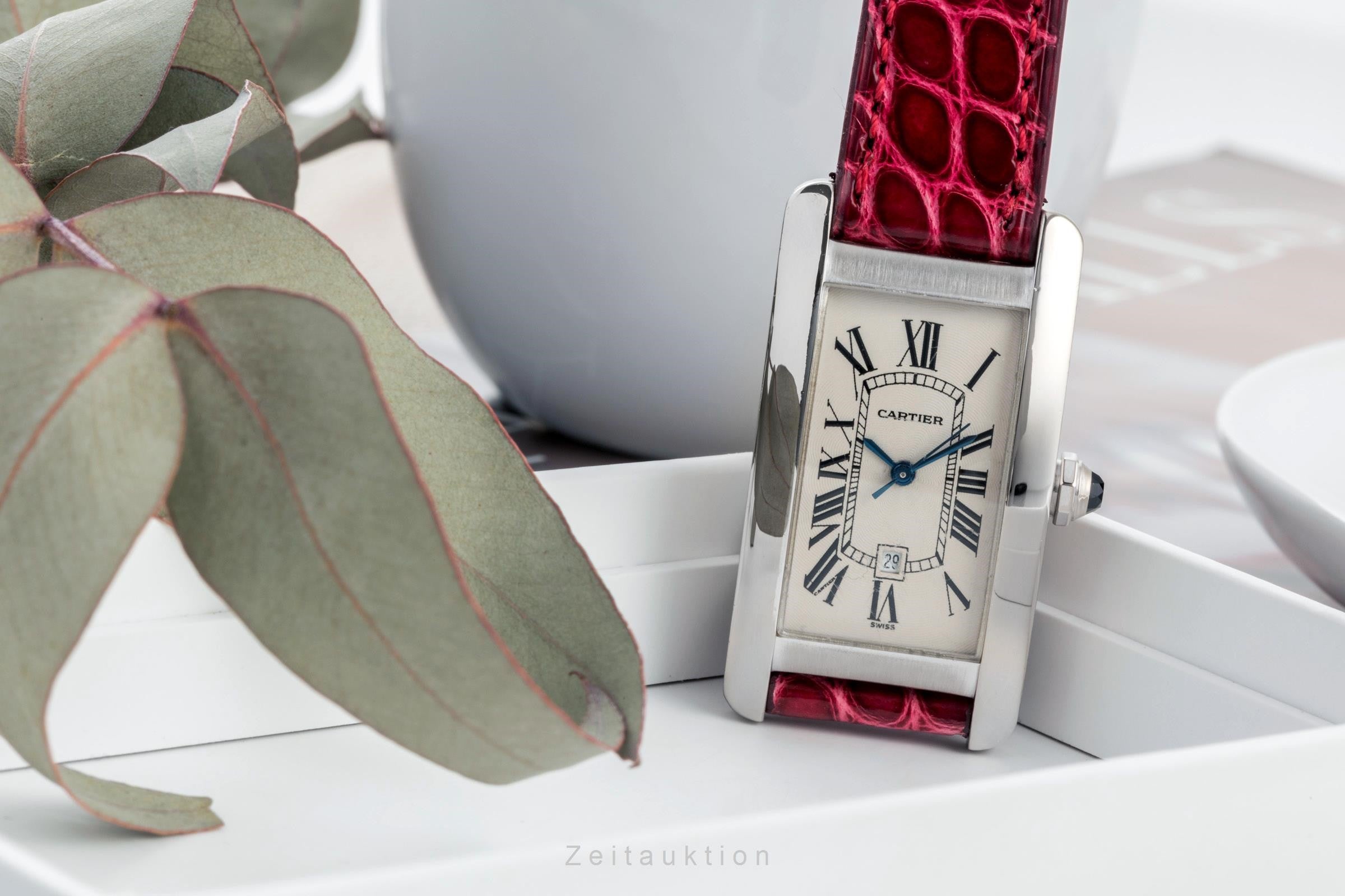 Cartier Tank Américaine 18 ct white gold automatic unisex W2603656, 1726 LP: 33000EUR  [2400912]