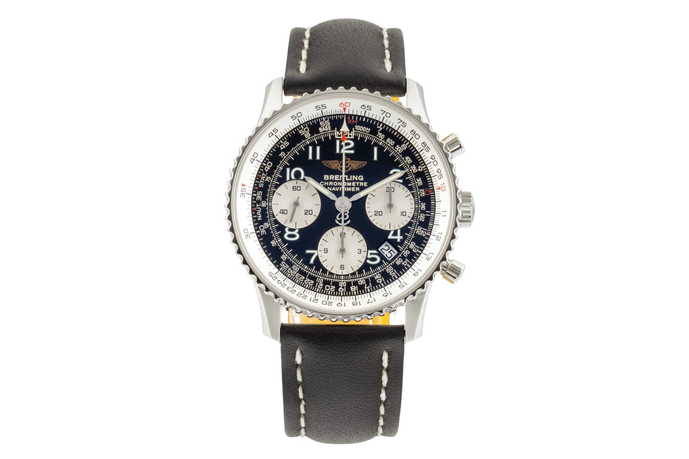 Breitling Navitimer cronografo acciaio automatismo orologio da uomo A23322 LP: 8950EUR  [2400931]