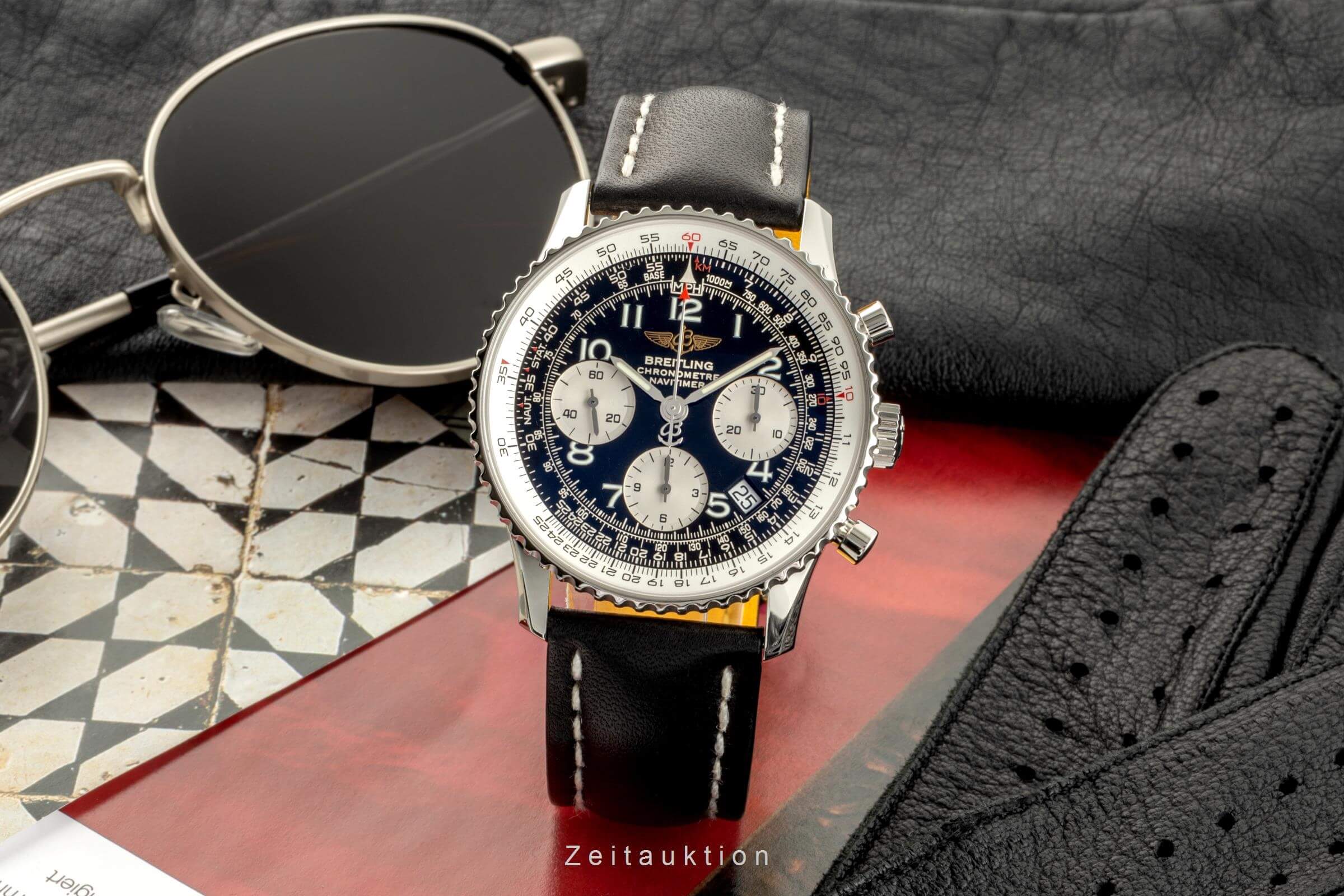 Breitling Navitimer cronografo acciaio automatismo orologio da uomo A23322 LP: 8950EUR  [2400931]