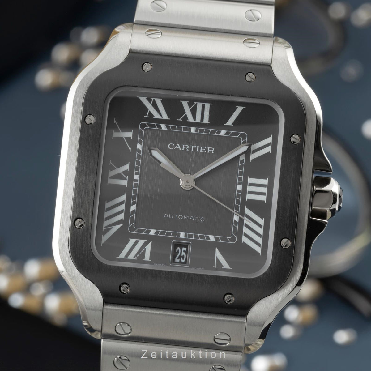 Cartier Santos steel automatic Kal. 1847MC Ref. WSSA0037, 4072 