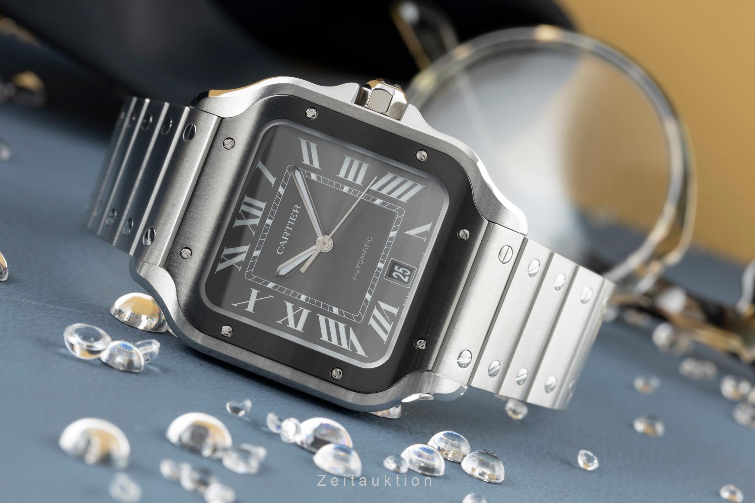 Cartier Santos acciaio automatismo orologio da uomo WSSA0037, 4072 LP: 8650EUR  [2401058]